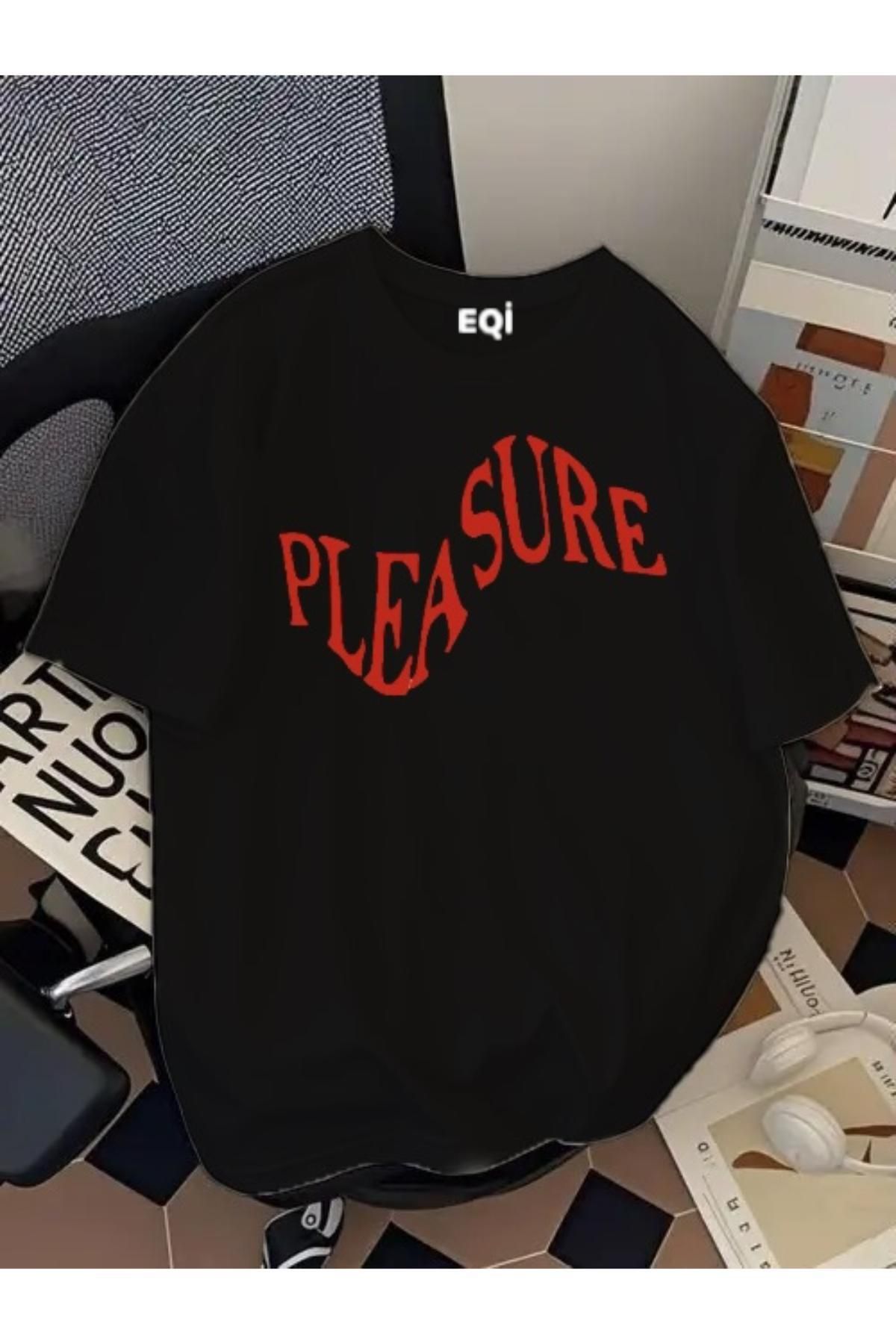 EQİ Pleasure Baskılı Oversize T-Shirt