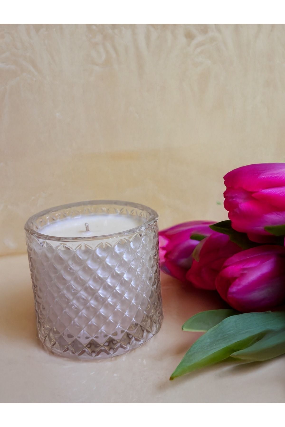 Cesiro-Lumânare de aromaterapie bio cu mușețel 200g, lucrată manual 4