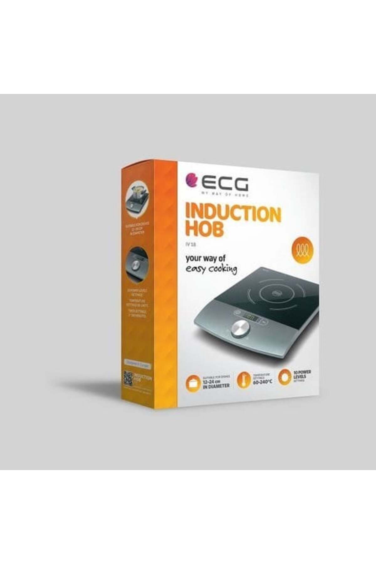 ECG-Induction hob IV 18, 1800 W, LCD, timer, 10 temperature settings 2
