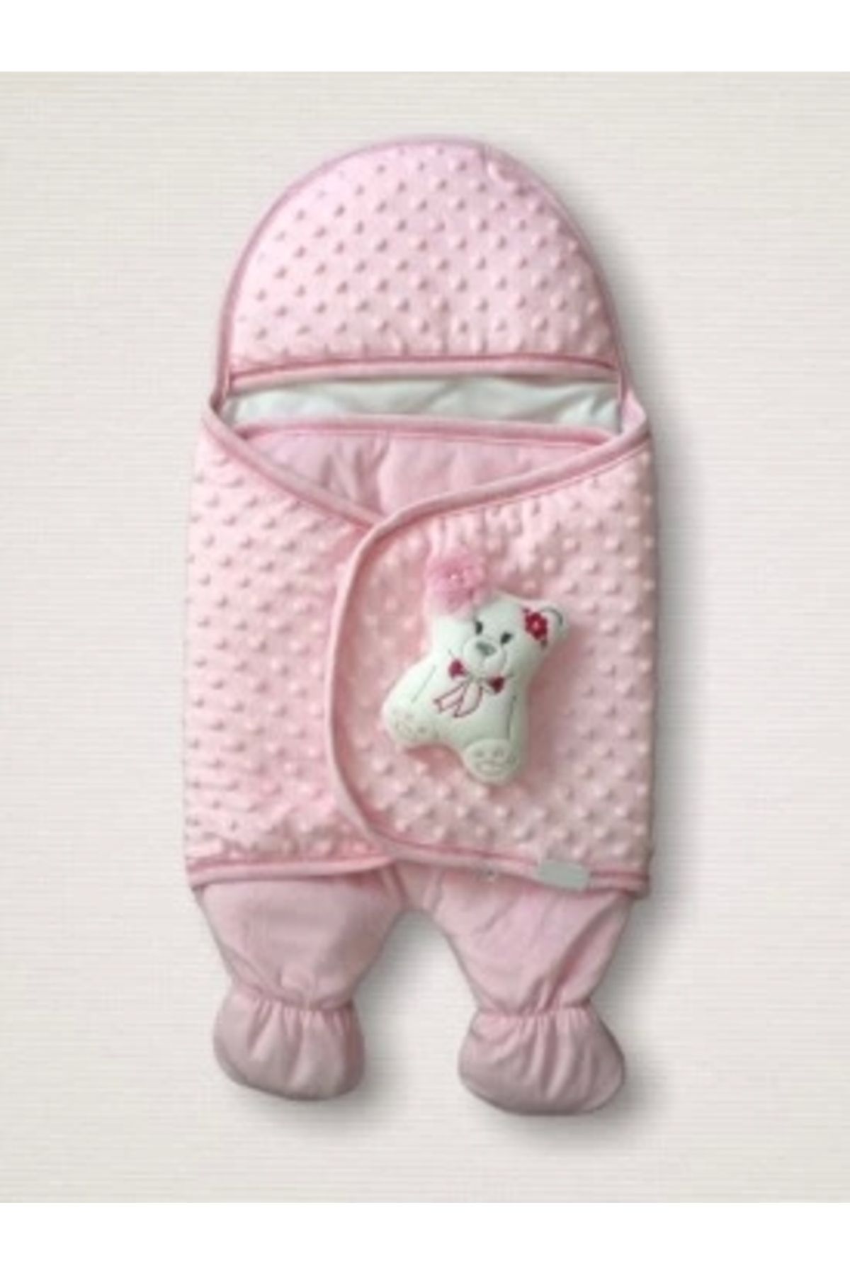 Diji Baby Yenidoğan Oyuncaklı Topçikli Kız Erkek Bebek Ayaklı Kundak Bebek Battaniyesi