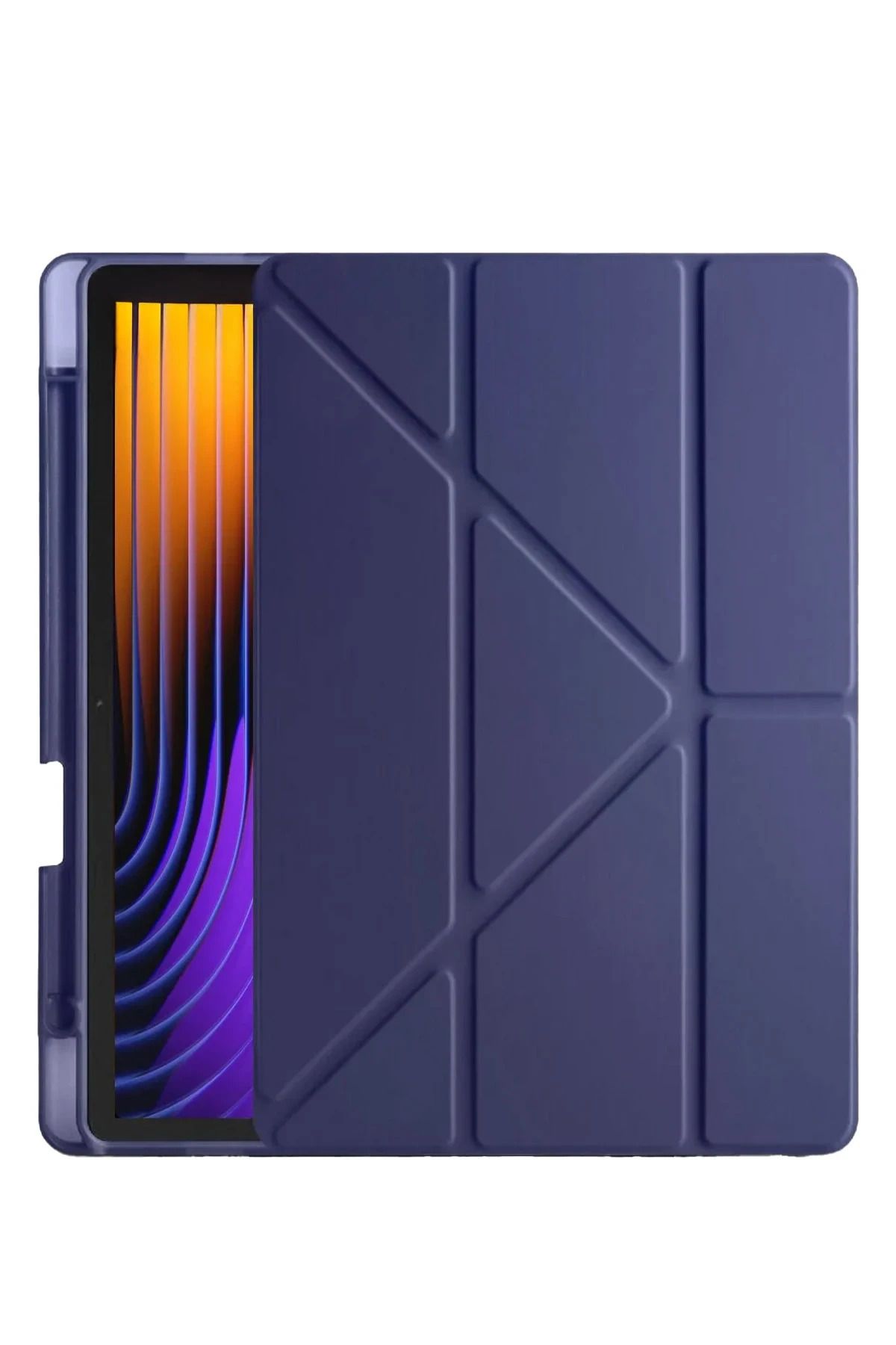 NewFace Xiaomi Pad 7 Pro Kılıf Kalemlikli Mars Tablet Kılıfı - Lacivert FERRG