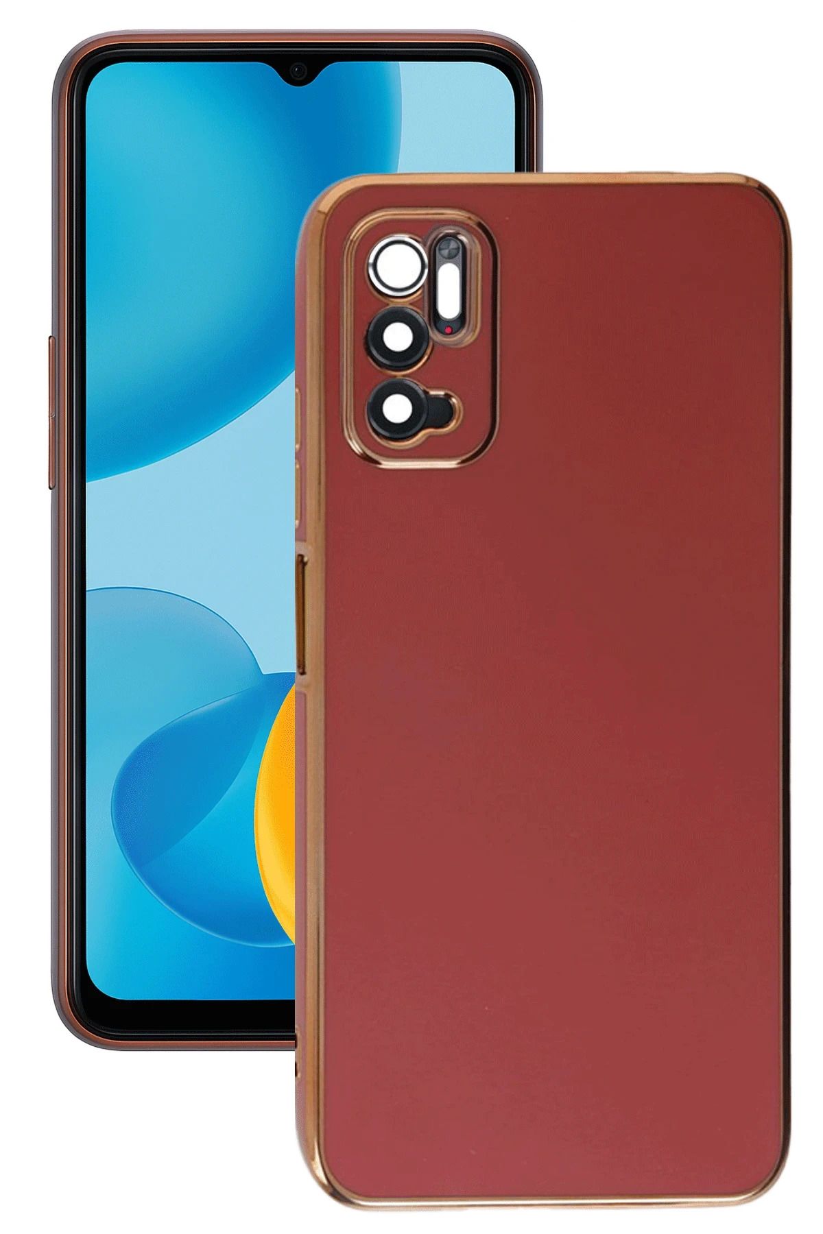 NewFace Xiaomi Redmi Note 11 SE Kılıf Volet Silikon - Kırmızı FERRG