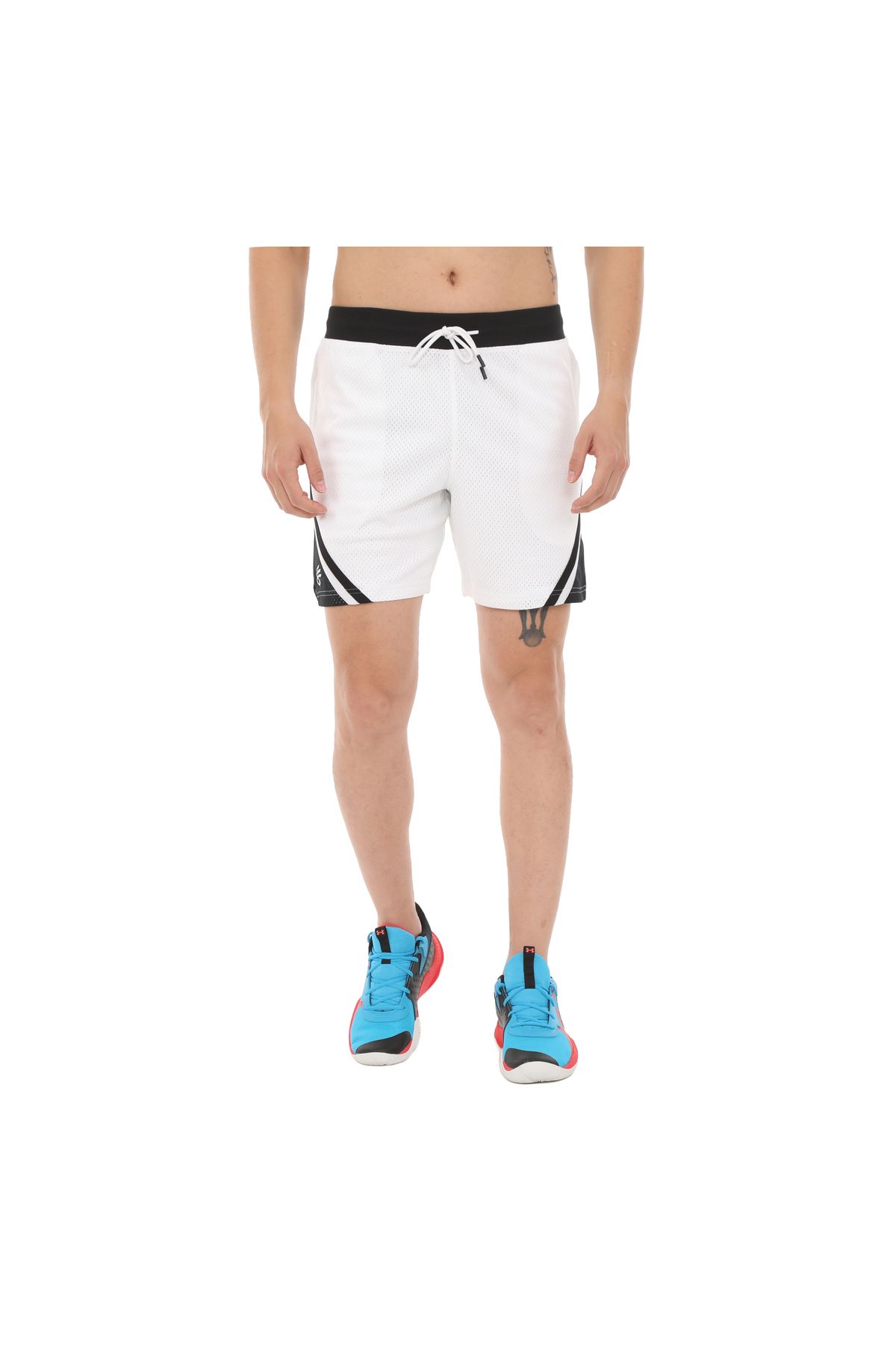 Under Armour A1384470-100-100 Under Armour Curry Mesh Short 4 Erkek Şort Ve Kapri Beyaz