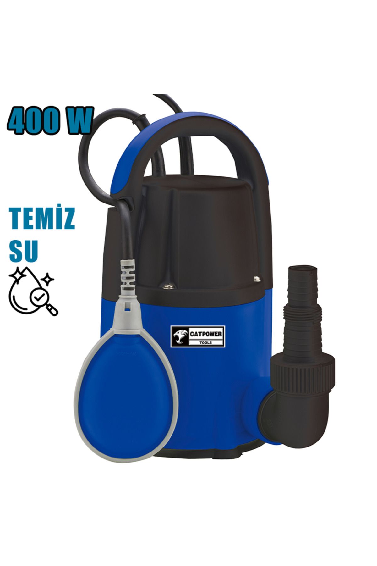 CATPOWER EL ALETLERİ Catpower CAT671 Temiz Su Dalgıç Pompa 7 Ton 400 W
