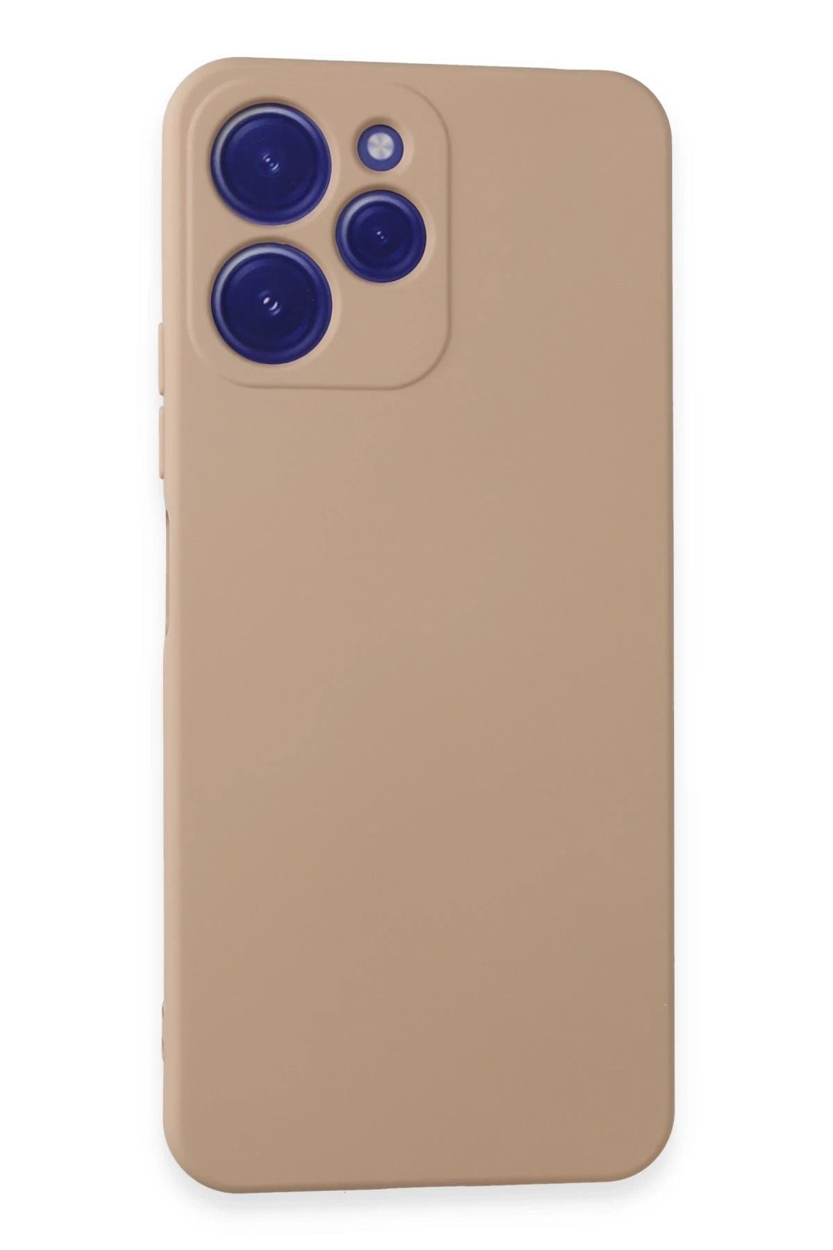 NewFace Xiaomi Redmi 12 Kılıf Nano içi Kadife Silikon - Pudra FERRG