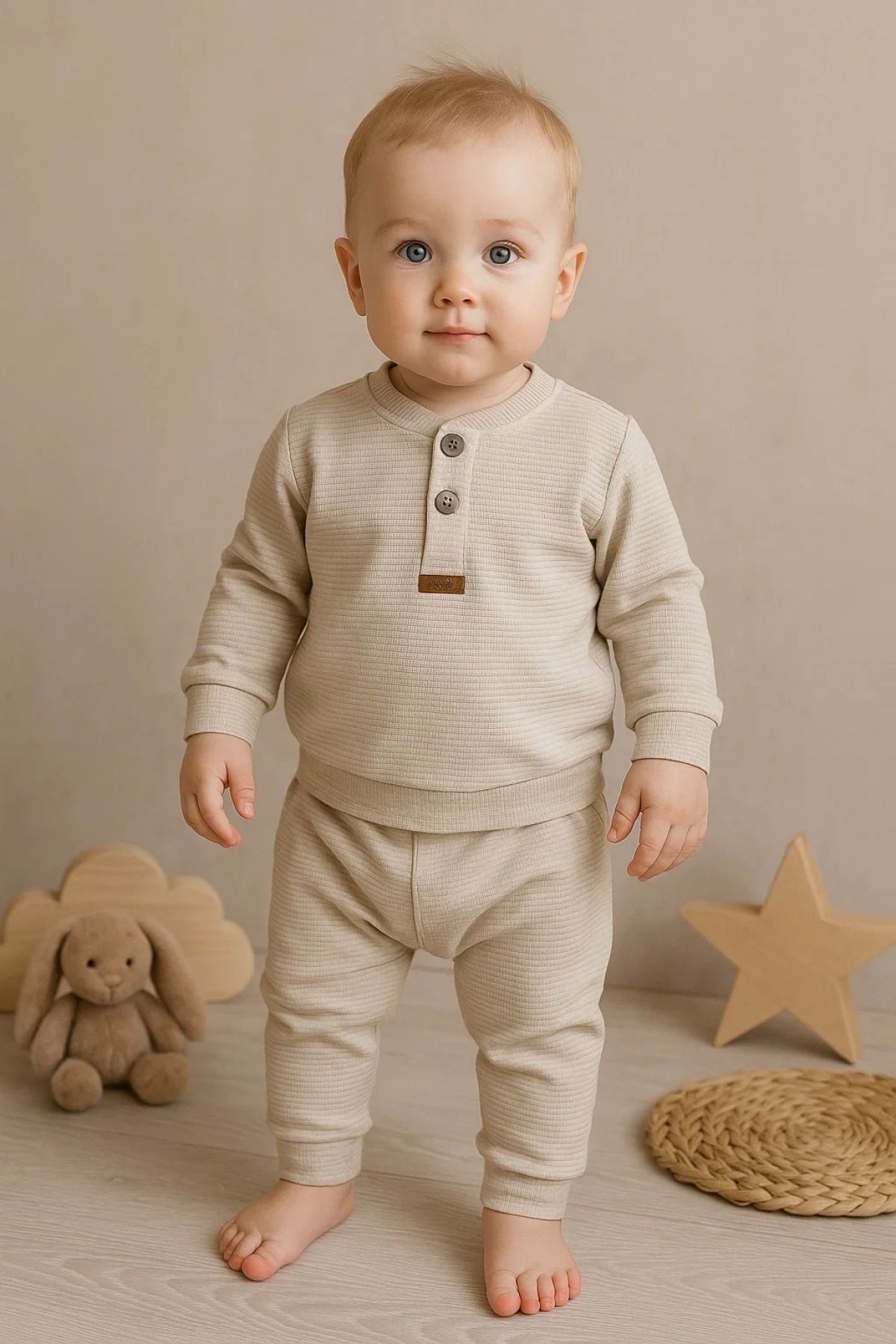 Babydonat 2' Li Erkek Bebek Takım % 100 Pamuk