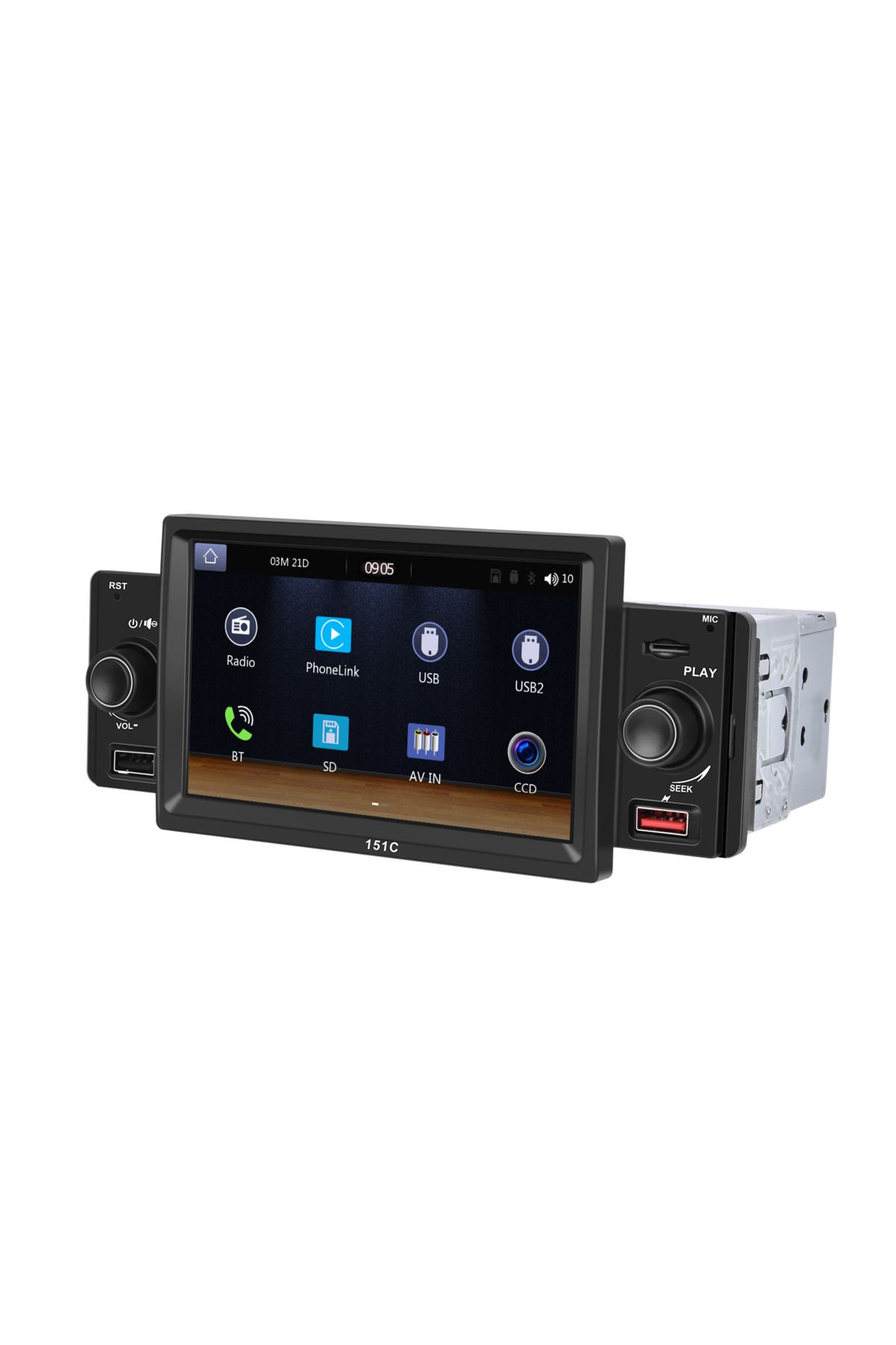ECARTECH-MP5 Player Auto 1DIN Universal, CarPlay and Android Auto, 5 Inch screen - ECARTECH 8