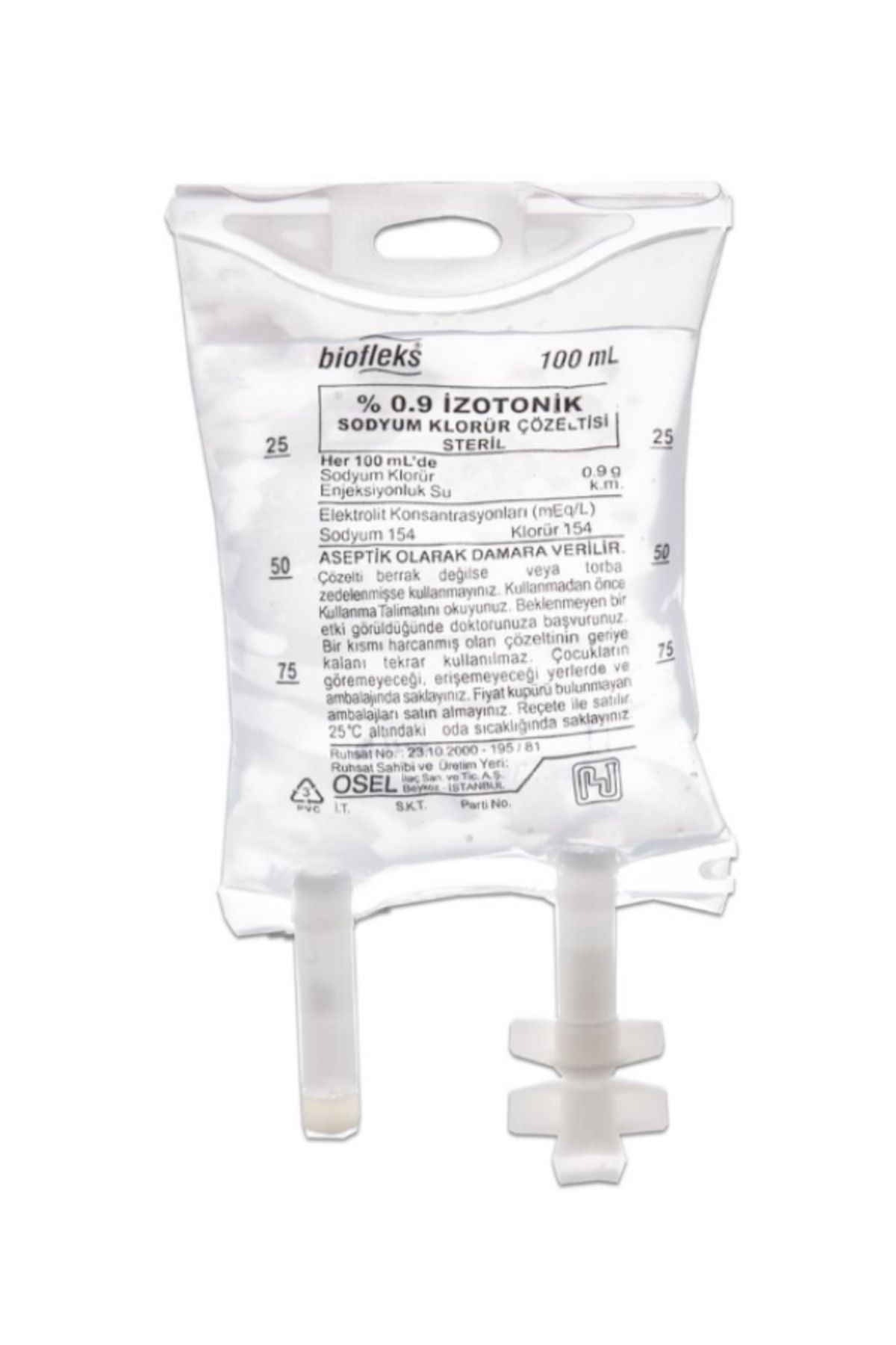 MEDAS LİFE Bioflex %0.9 İzotonik Serum Çözelti 100 ML