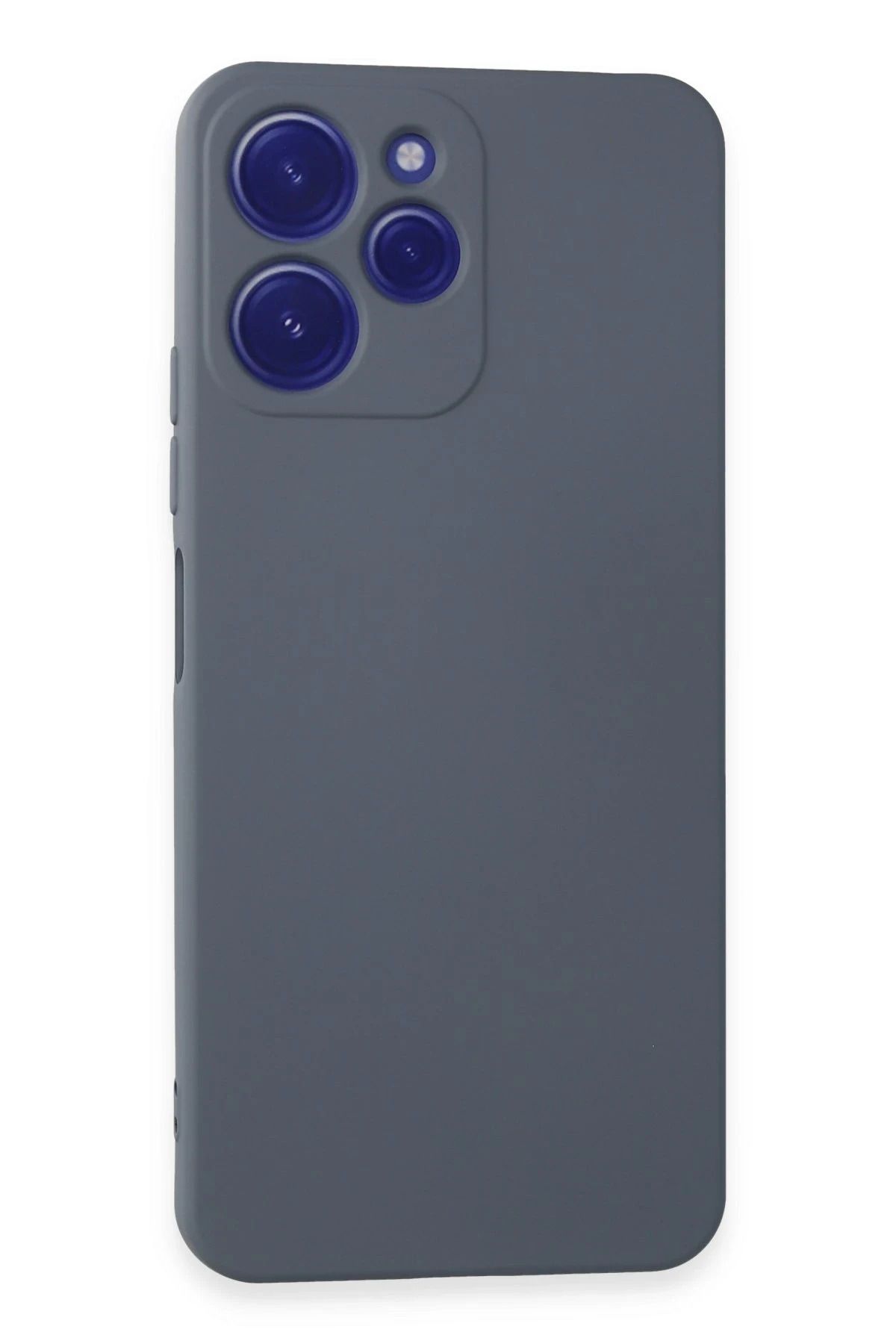 NewFace Xiaomi Redmi 12 Kılıf Nano içi Kadife Silikon - Gri FERRG