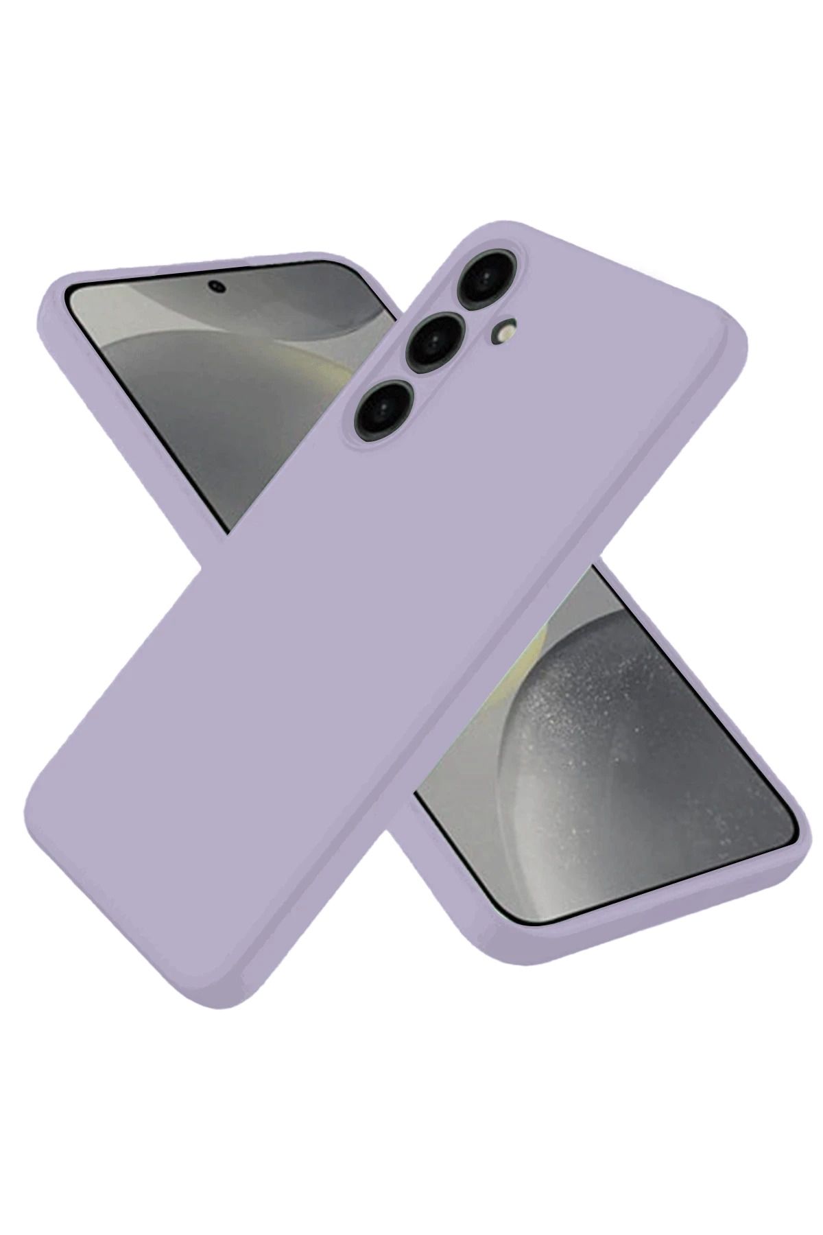 NewFace Samsung Galaxy S25 Kılıf Nano içi Kadife Silikon - Lila FERRG