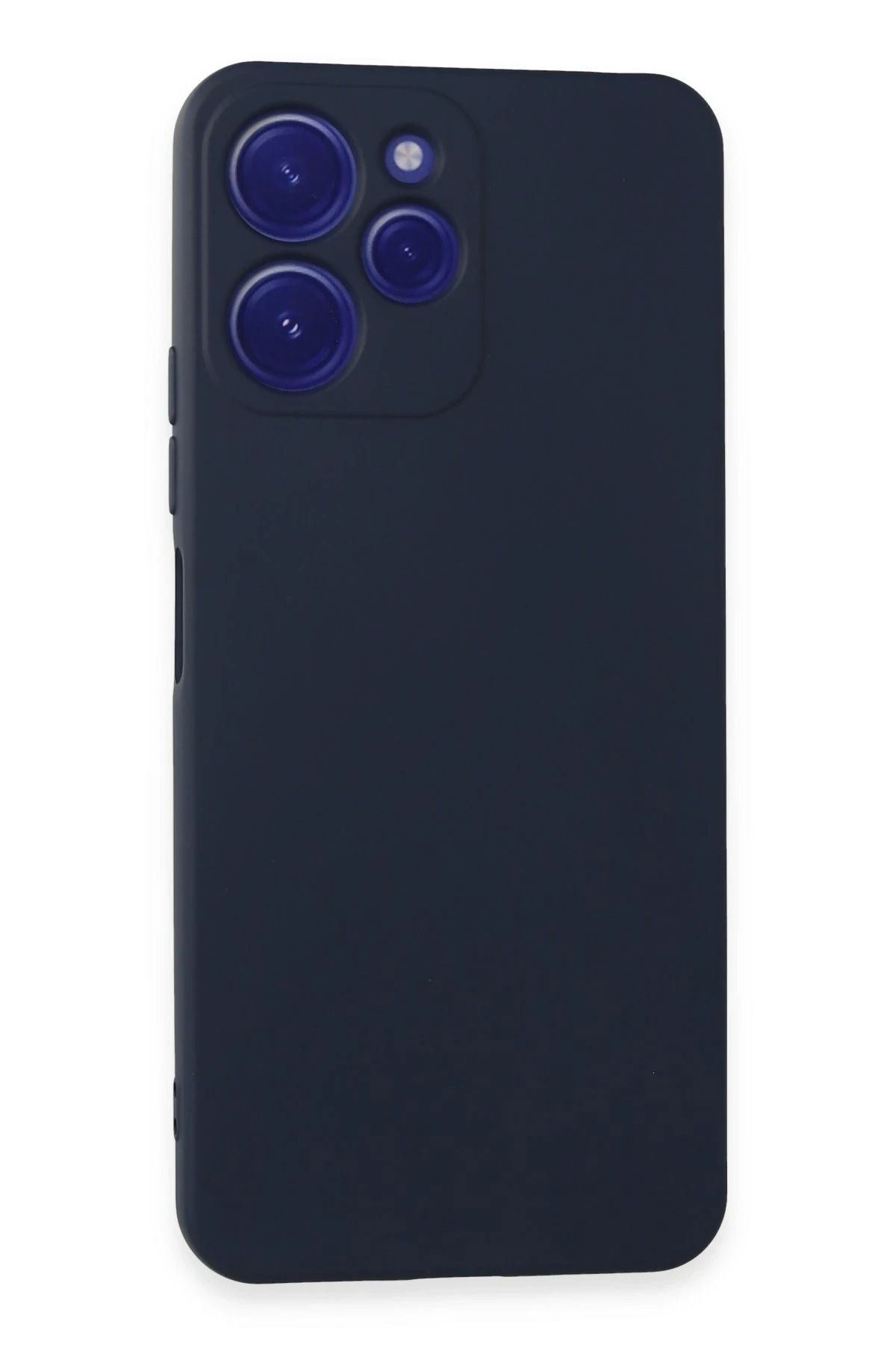 NewFace Xiaomi Redmi 12 Kılıf Nano içi Kadife Silikon - Lacivert FERRG