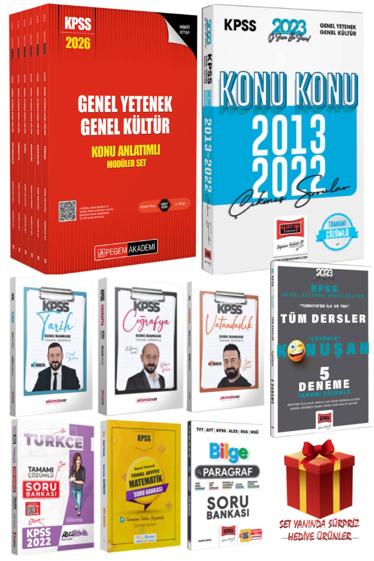 Pegem Akademi Yayıncılık 2026 Pegem GYGK Konu Anlatım Modüler Set+Çıkmış Sorular+Soru Bankası Seti+Hediye