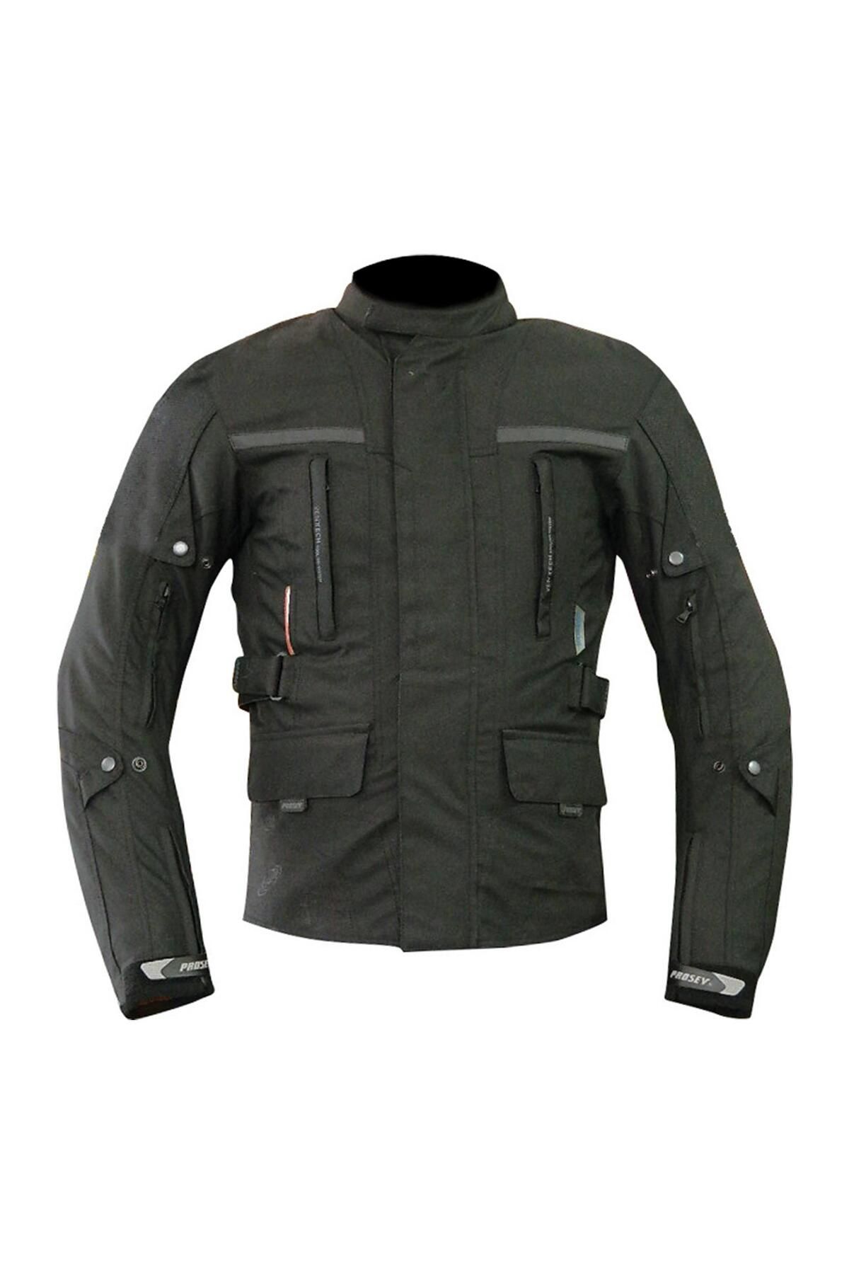 Prosev 7152 Uzun Siyah Motosiklet Mont