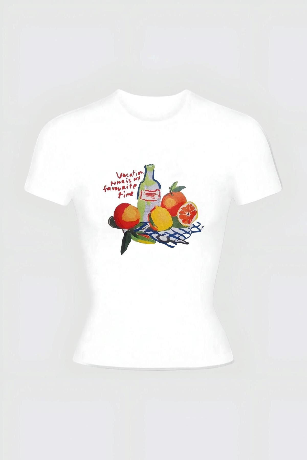 Carpe Watercolor Orange Tam Boy Bluz