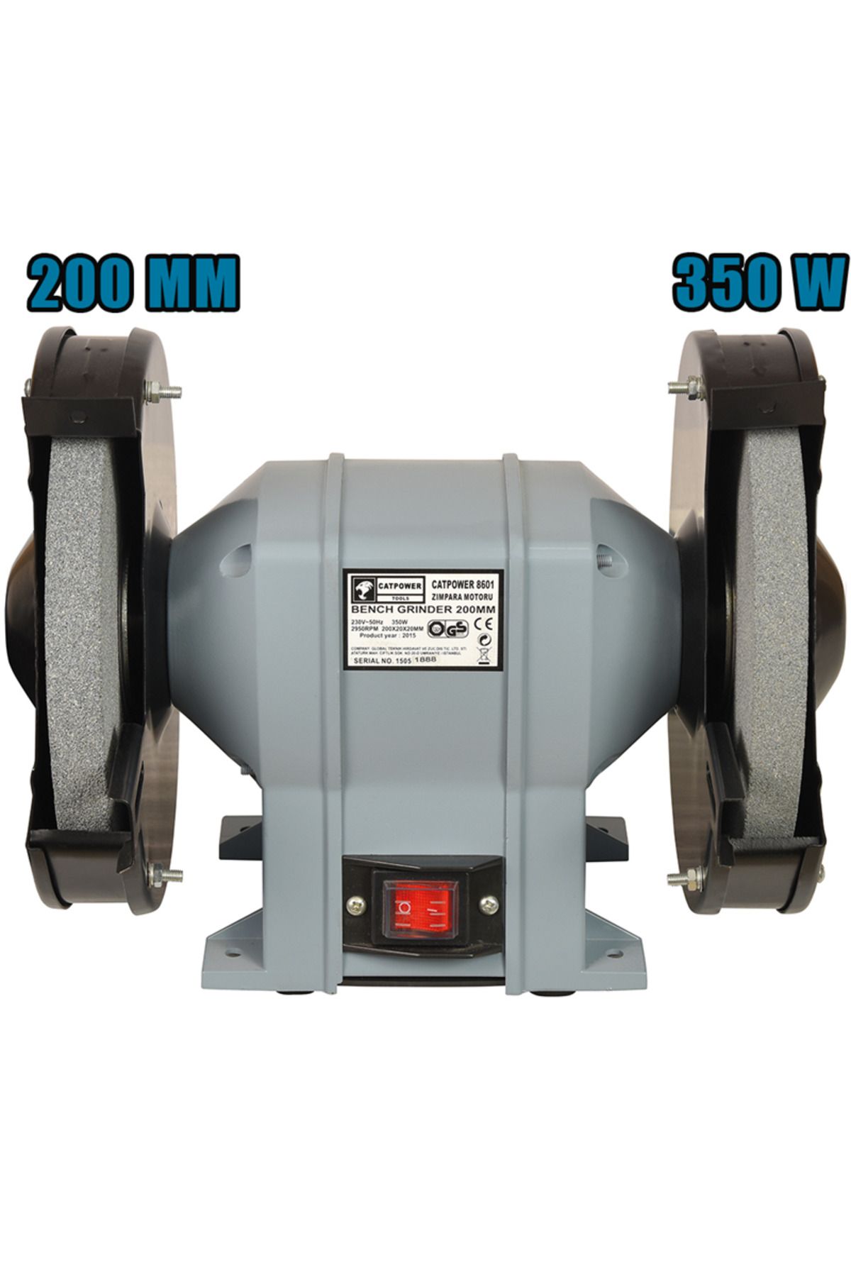 CATPOWER EL ALETLERİ Catpower CAT8601 Zımpara Motoru 200 MM 350W