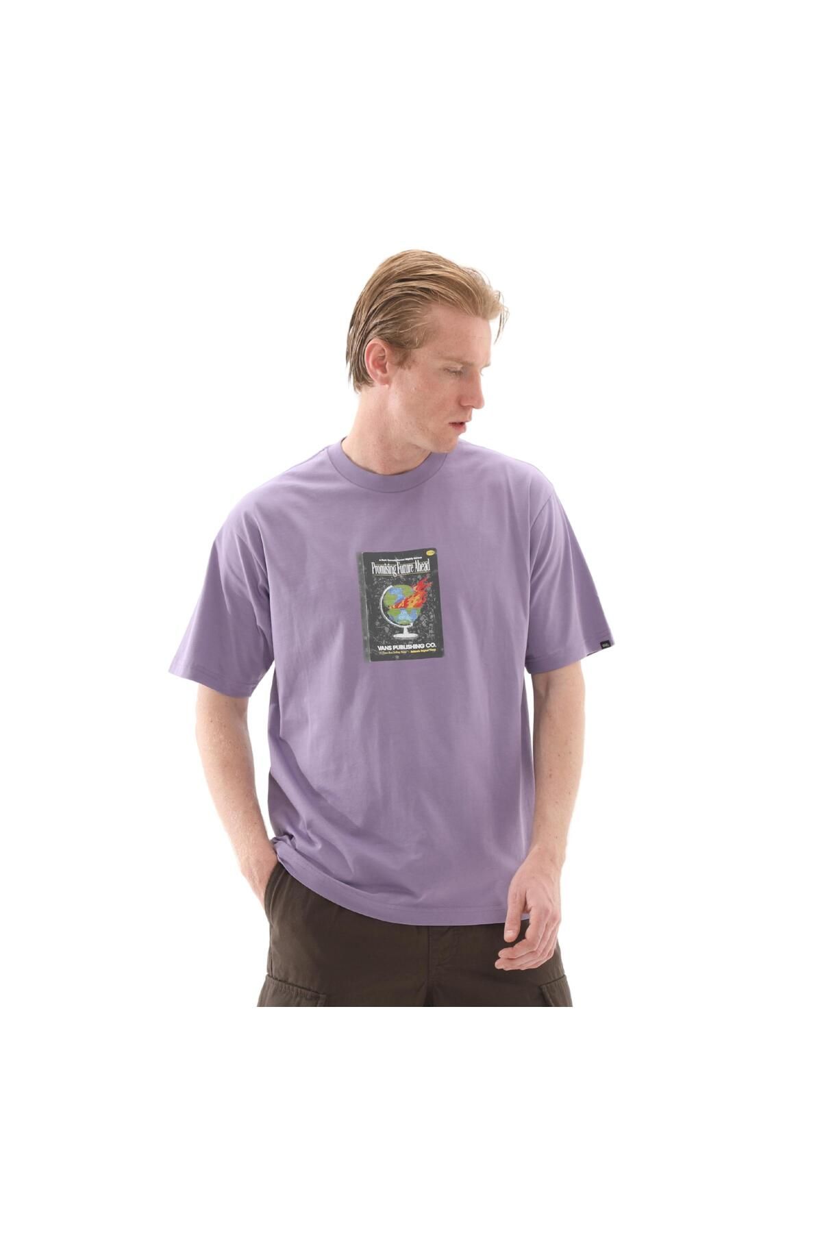 Vans 000M5W6PH1-R Vans Paperback Writer Ss Erkek T-Shirt Mor
