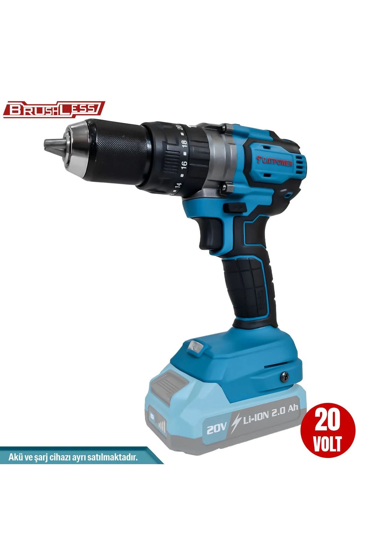 CATPOWER EL ALETLERİ CATPOWER AKÜLÜ DARBELİ VİDALAMA Li-ion 70NM (MAKİNE) KÖMÜRSÜZ 13 MM