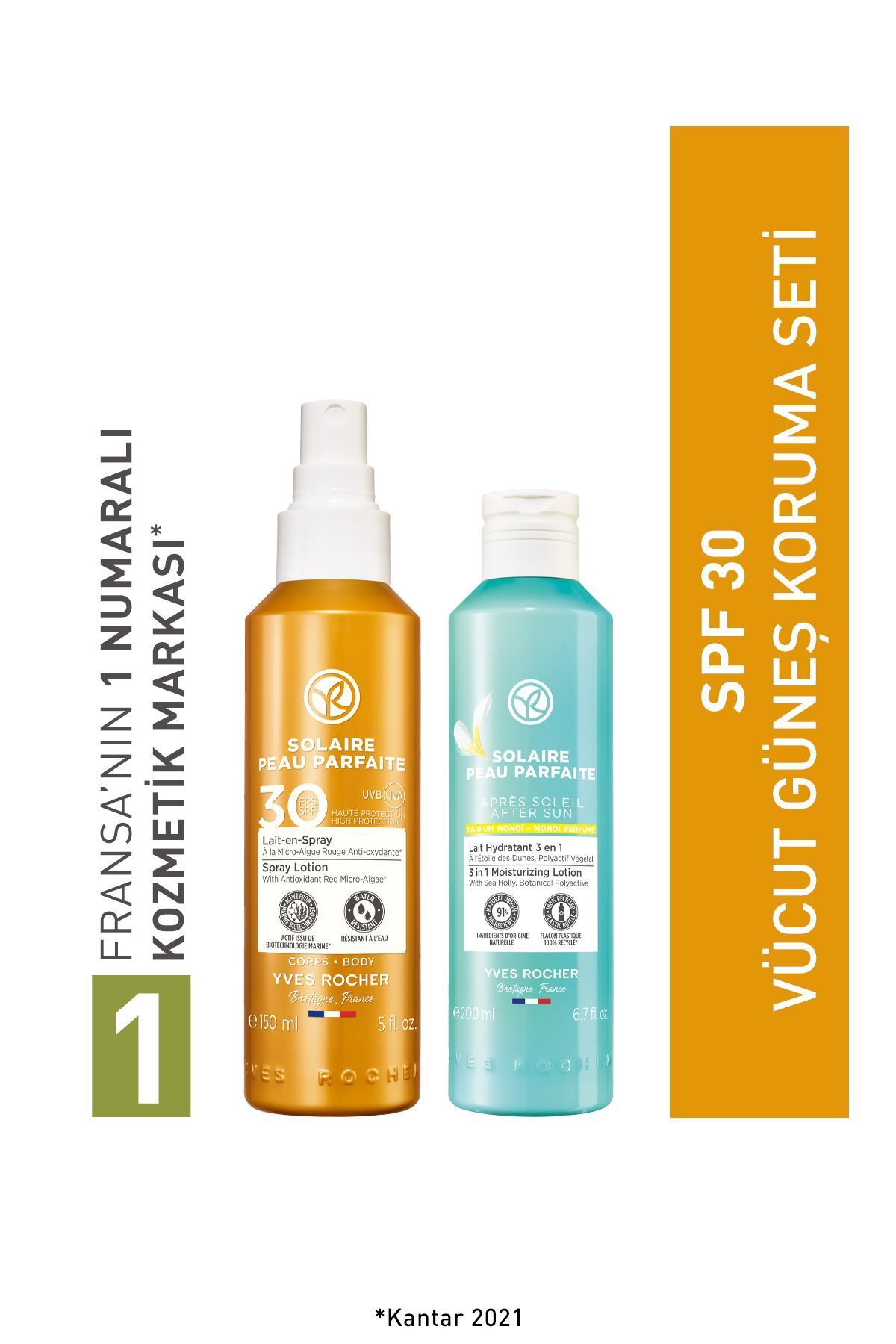 Yves Rocher SPF 30 Vücut Güneş Koruma Seti-9916736