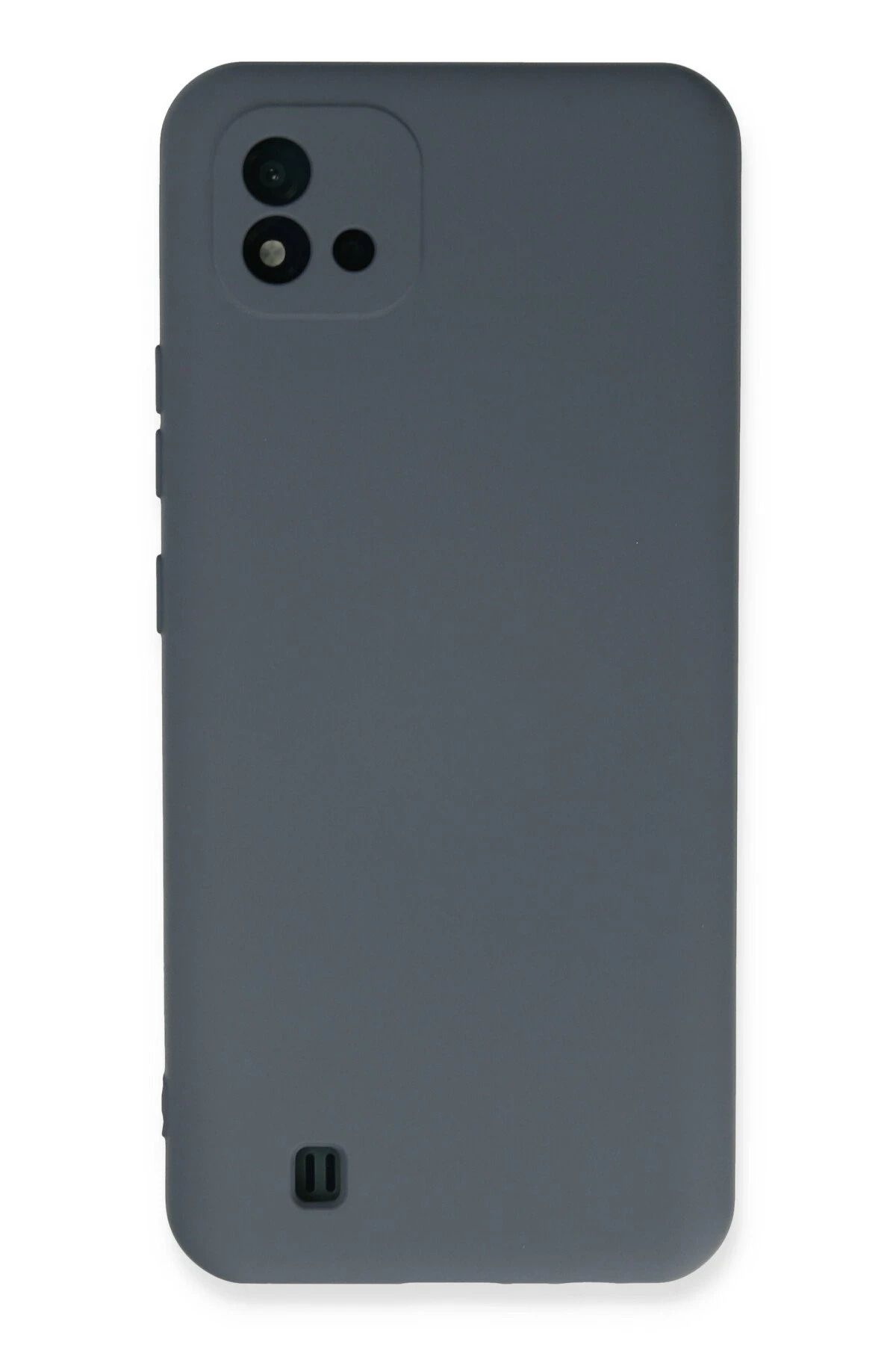 NewFace Realme C11 2021 Kılıf Nano içi Kadife Silikon - Gri FERRG