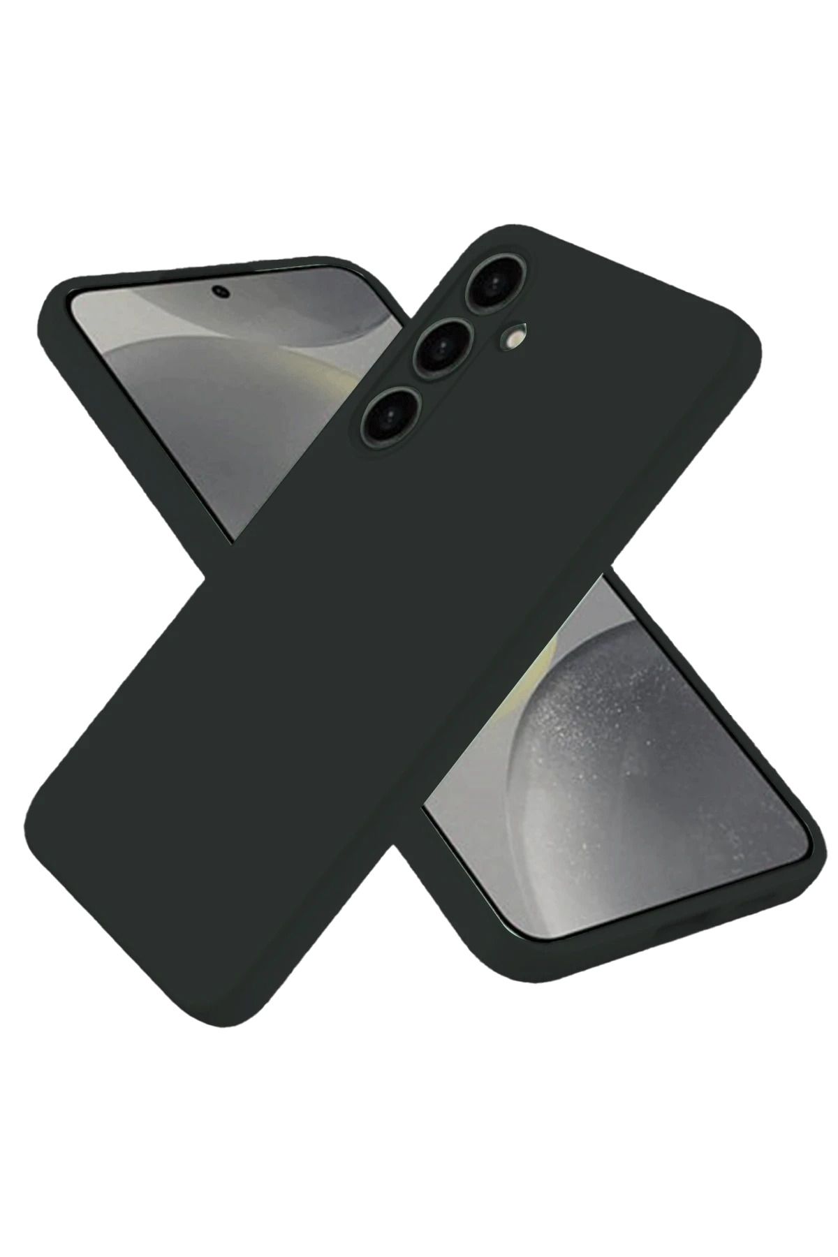 NewFace Samsung Galaxy S25 Kılıf Nano içi Kadife Silikon - Siyah FERRG