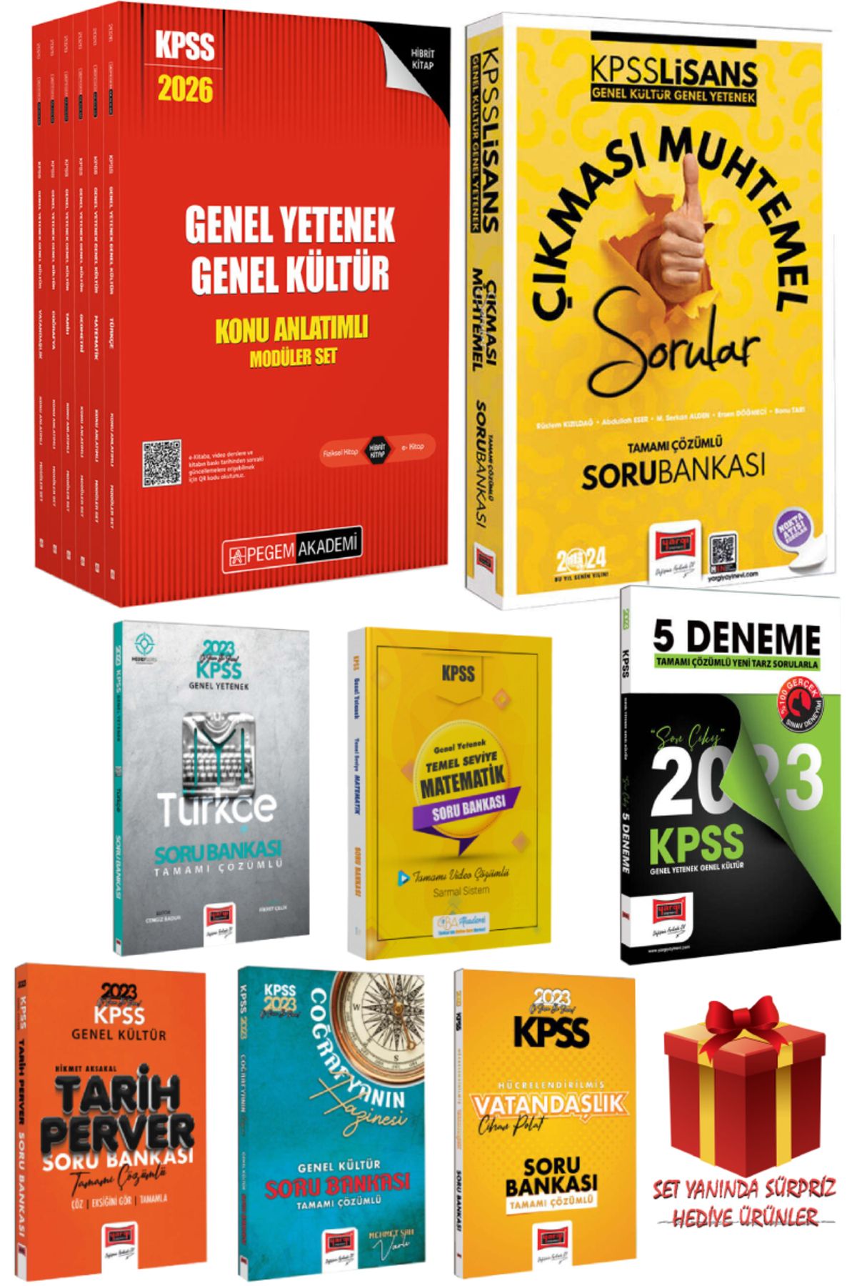 Pegem Akademi Yayıncılık 2026 Pegem GYGK Konu Anlatım Modüler Set+Yargı GYGK Çıkması Muhtemel Sorular+Soru Bankası Seti