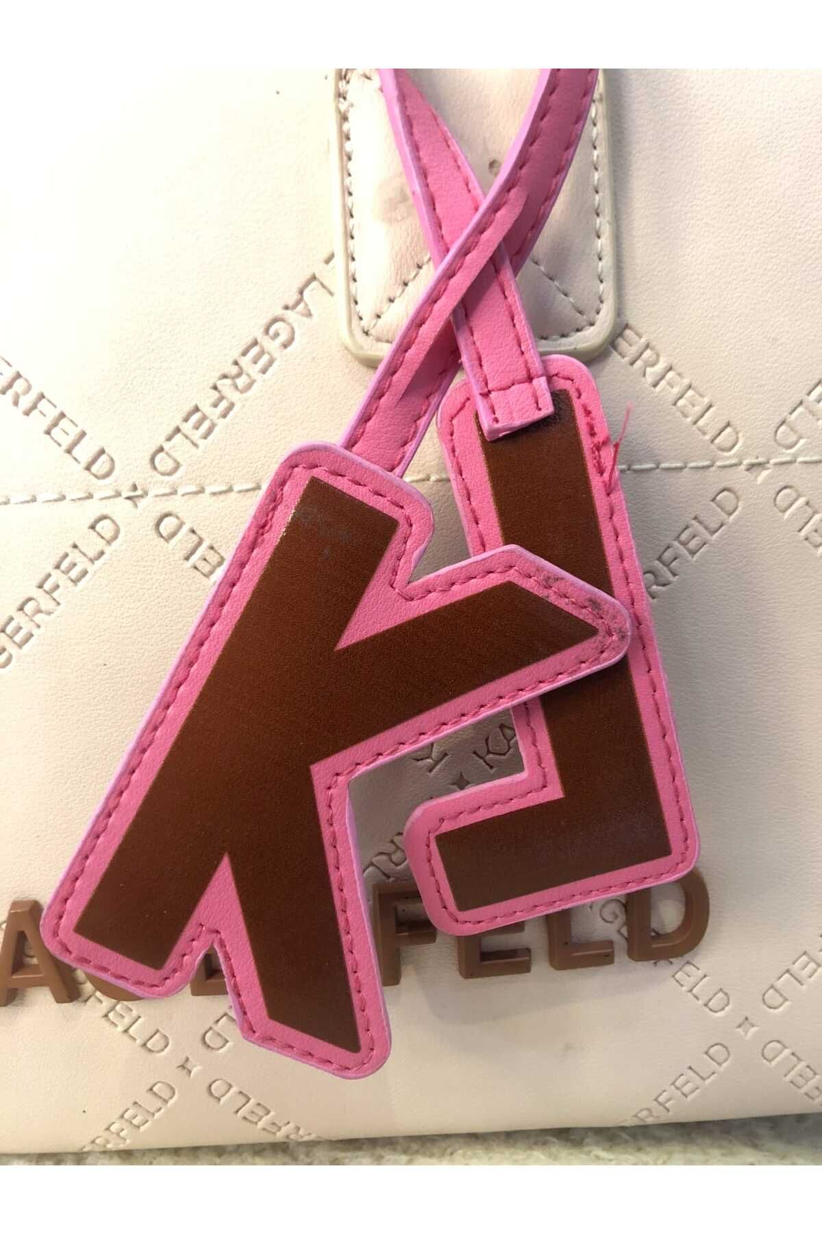 Hane Pudra Pembe Modern Tote Çanta - Şık ve Geniş Hacimli