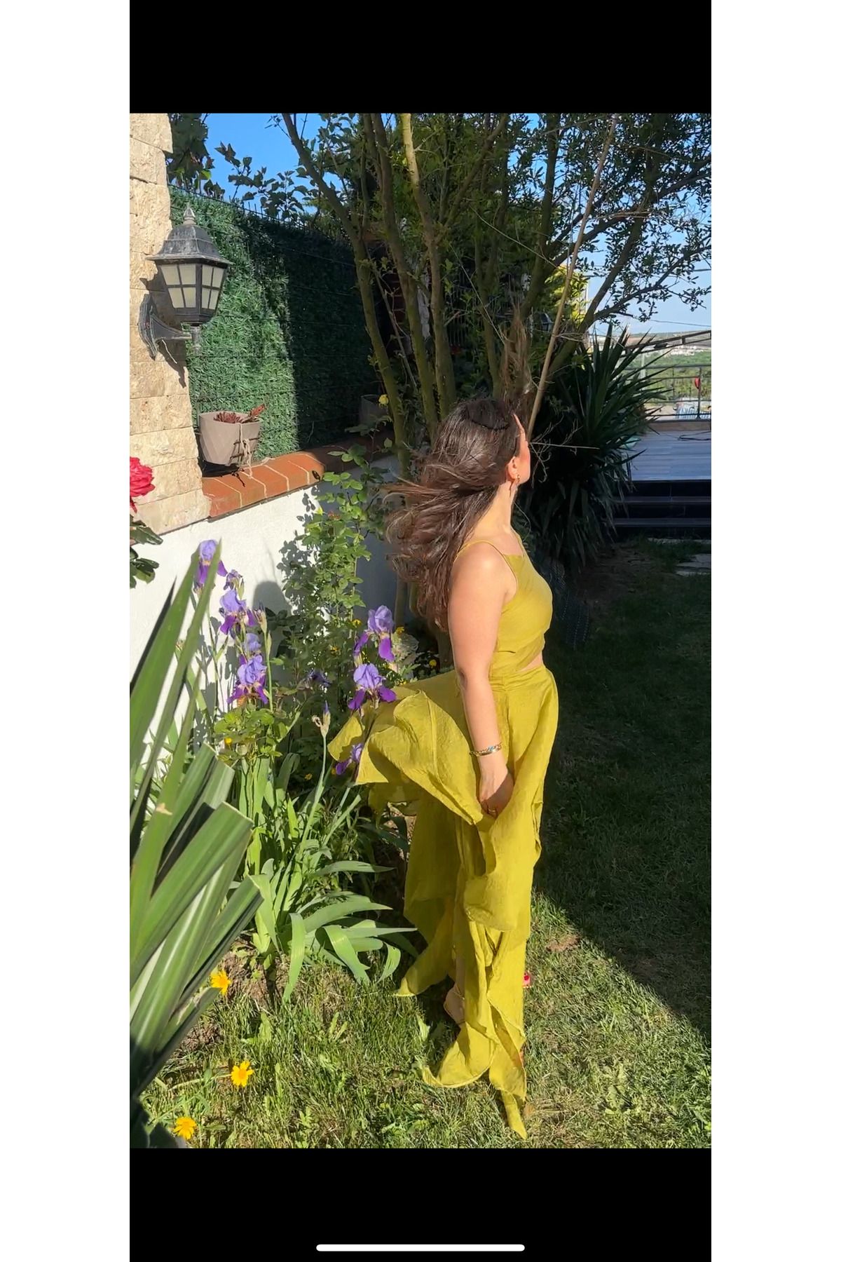 FLZTAS BOUTIQUE ŞİFON ASİMETRİK TAKIM
