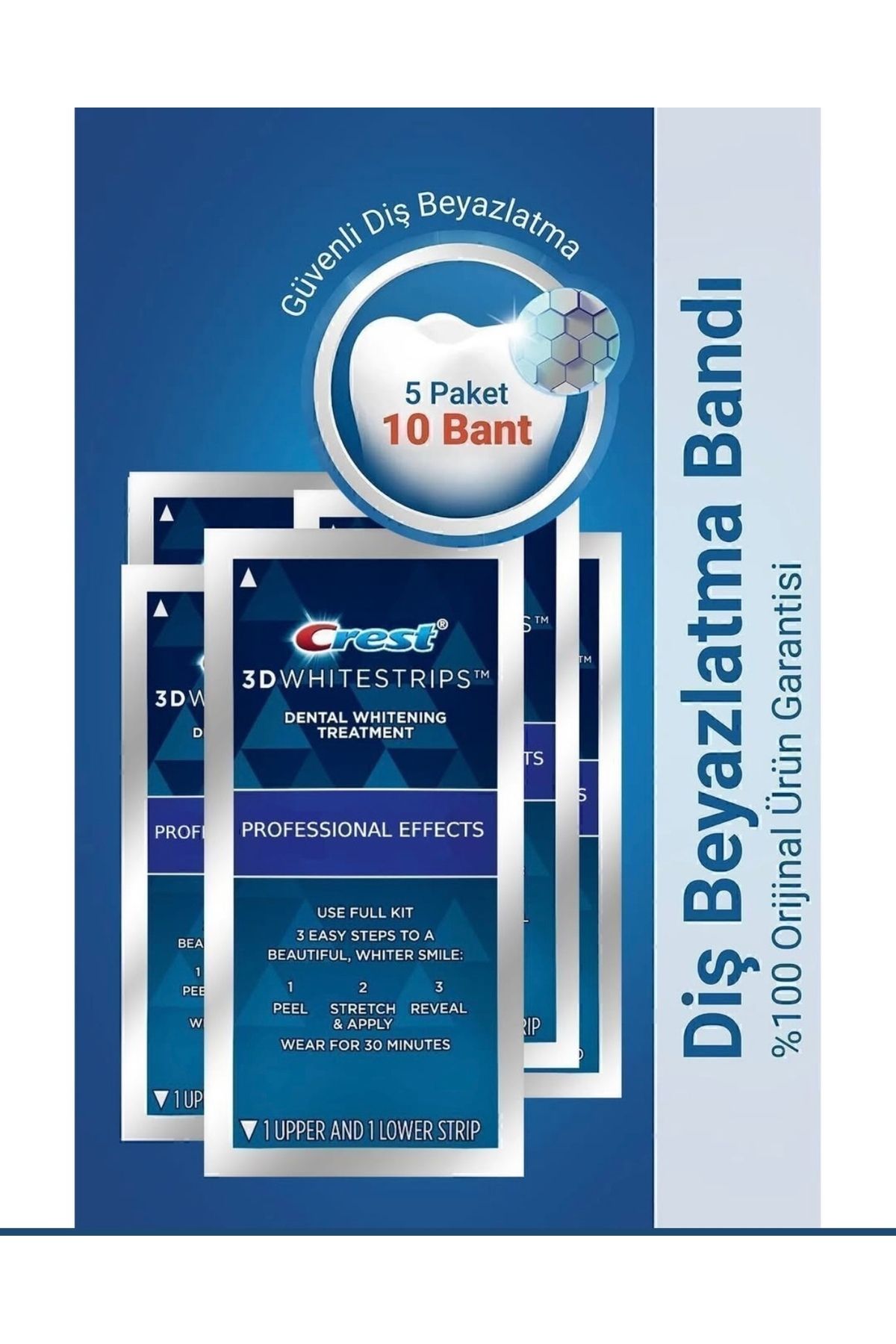 3d Whitestrips Professional Effects (5 Paket / 10 Bant)