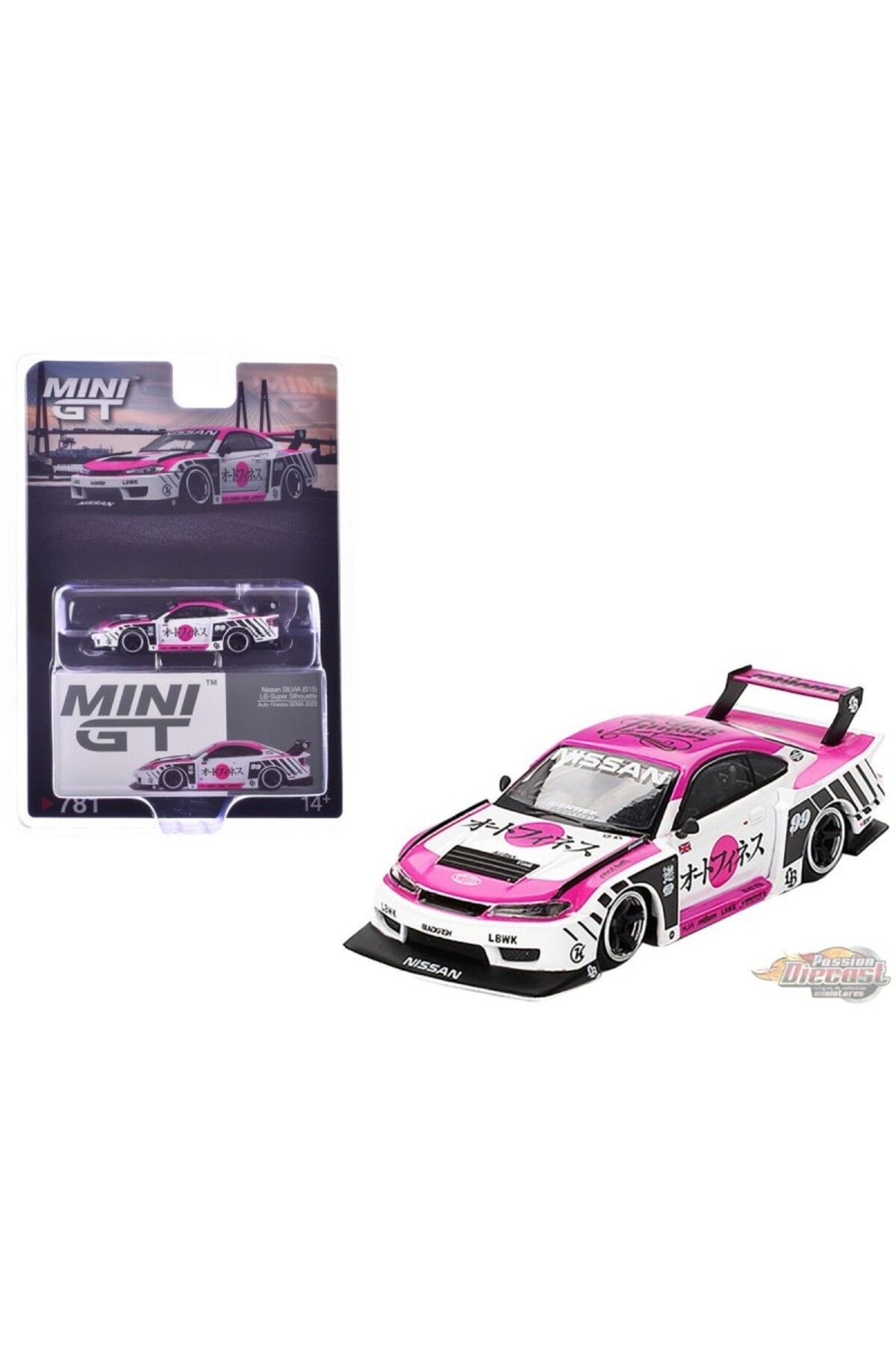 mini gt 1:64 Nissan LB★Super Silhouette S15 Silvia – Auto Finesse SEMA 2023 Özel Model
