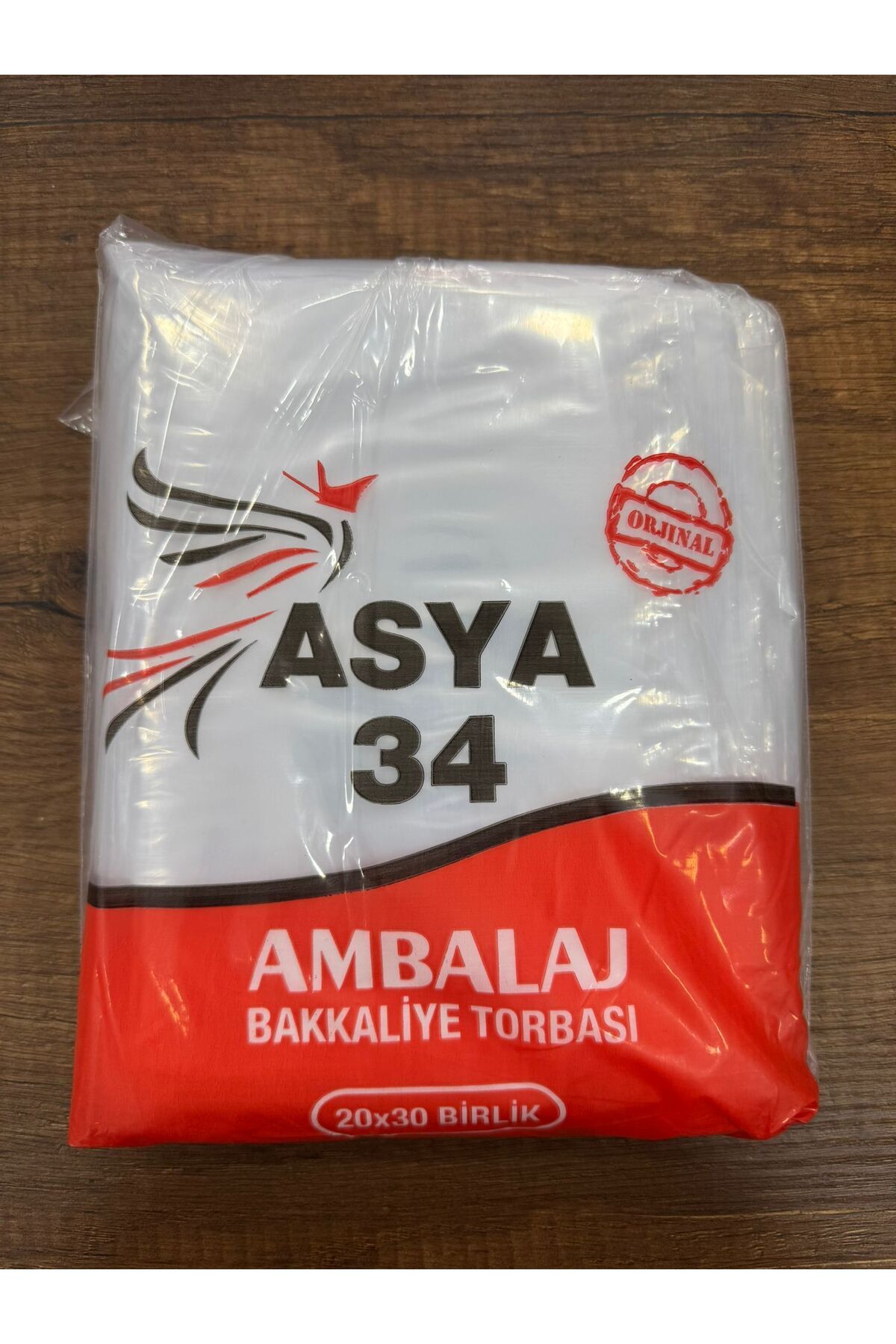 Asya34 Ambalaj Bakkaliye Torbası Birlik Şeffaf Torba Plastik 20x30CM 1kg