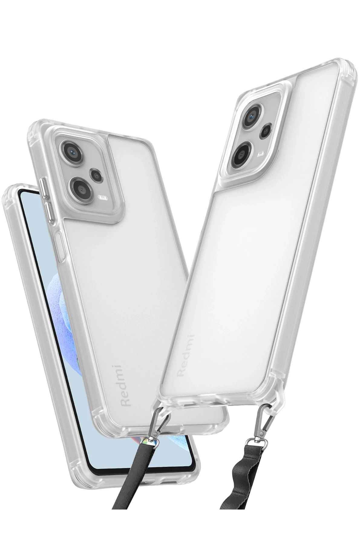 NewFace Xiaomi Redmi Note 12 Pro 5G Kılıf Penta Silikon Kılıf - Şeffaf FERRG