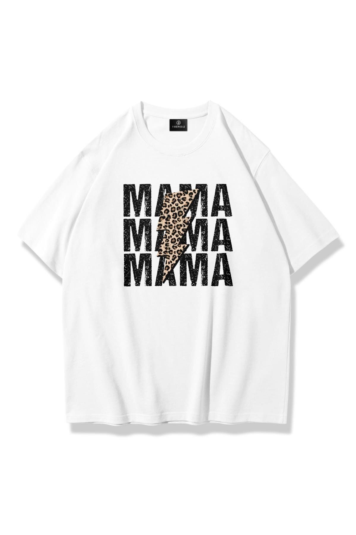 JANSO GROUP Kadın MamaMama Tshirt Beyaz