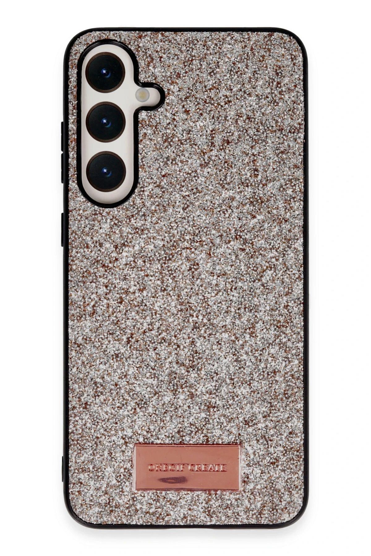 ONEGIF Samsung Galaxy S23 Bright Simli Kapak - Gold FERRG