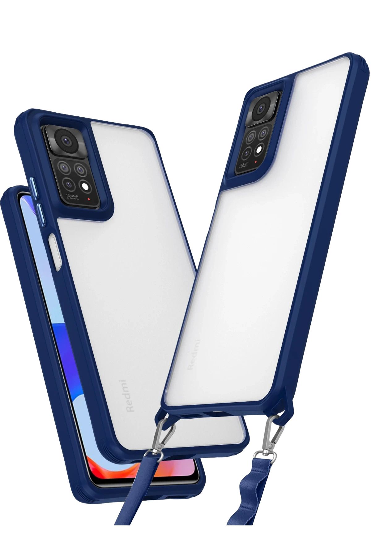 NewFace Xiaomi Redmi Note 11 Pro Kılıf Penta Silikon Kılıf - Lacivert FERRG