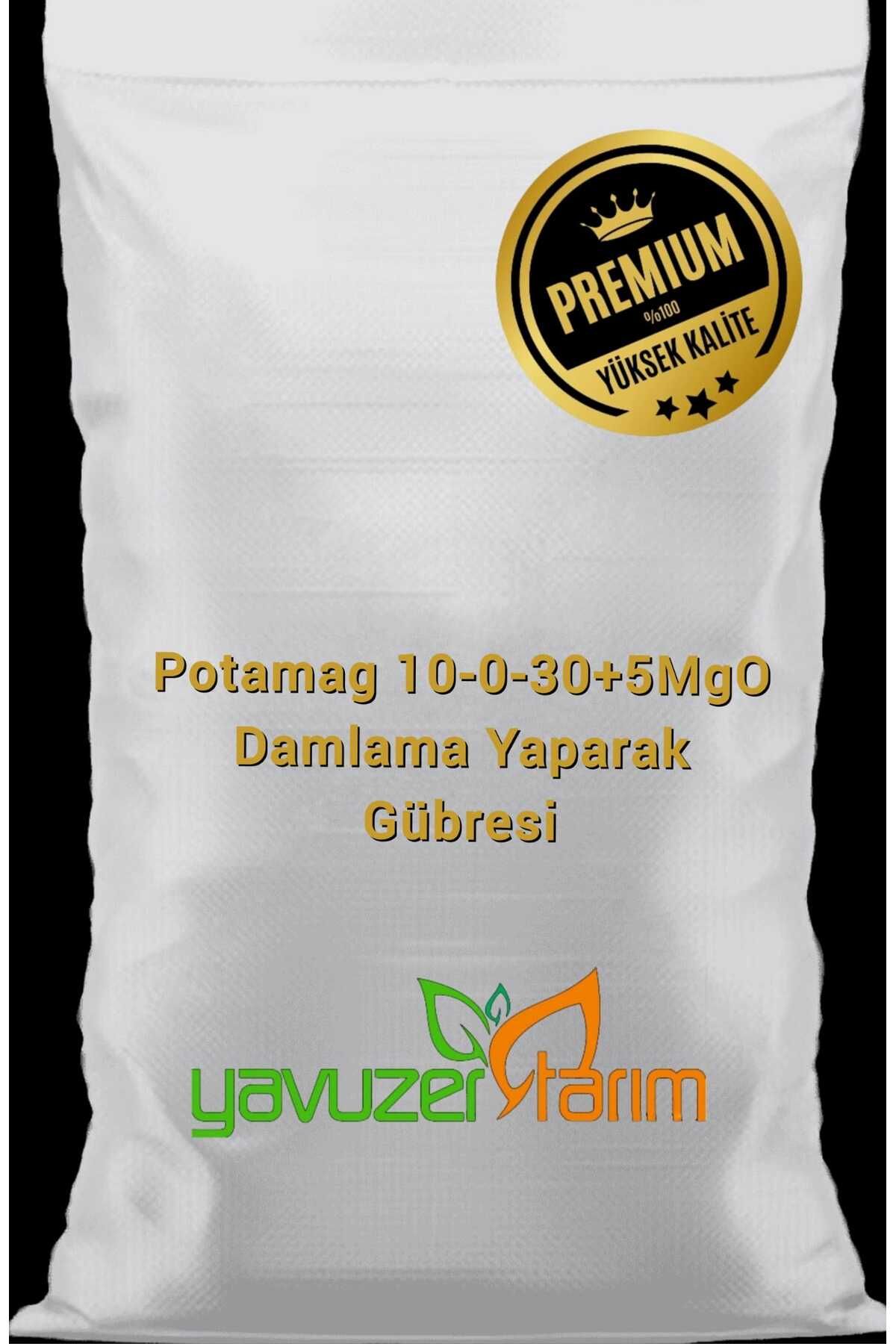 Yavuzer Tarım Damlama Yaprak Gübresi Potamag NPK Gübre ( 10 0 30 + 5 Mgo ) Azot, Potasyum, Magnezyumlu Gübre 1 Kg