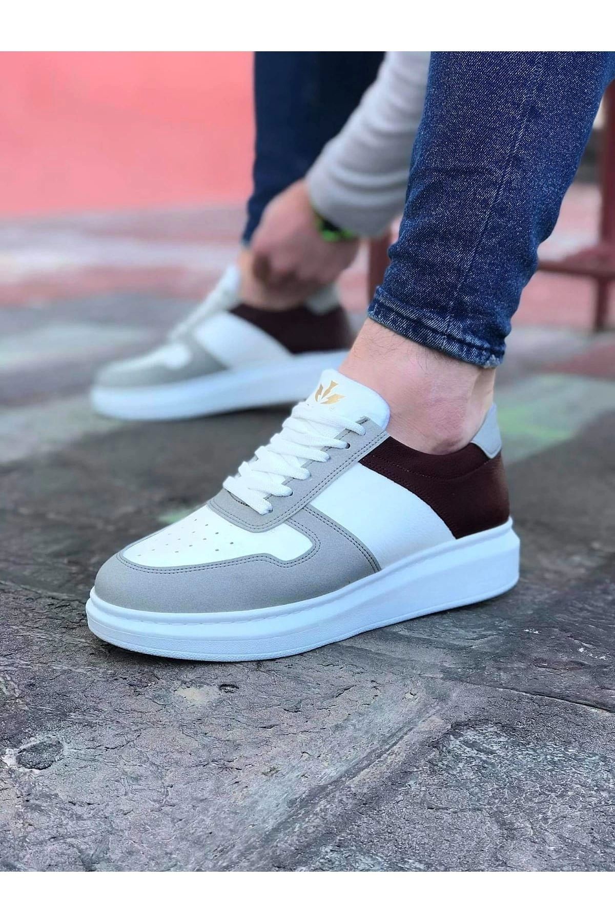 luz&pos WG011 Beyaz Taba Erkek Casual Ayakkabı