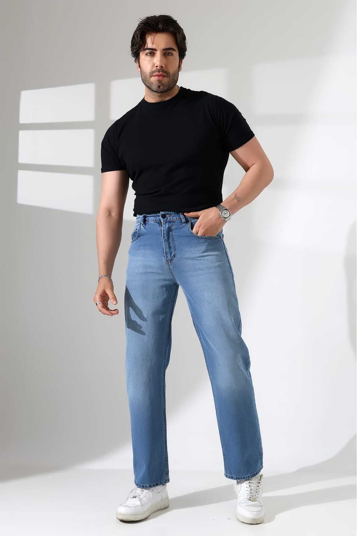 MODA DENİM KUMAŞ BAGGY PANTOLON