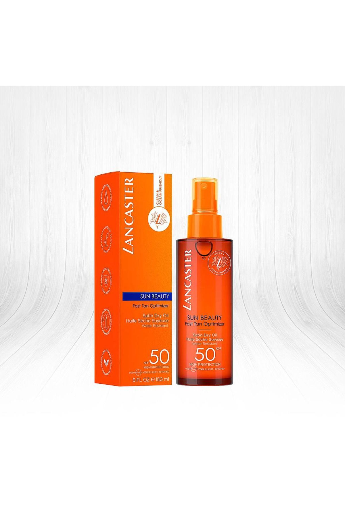 Lancaster Sun Beauty Dry Oil Fast Tan Optimizer Spf50 150 ml