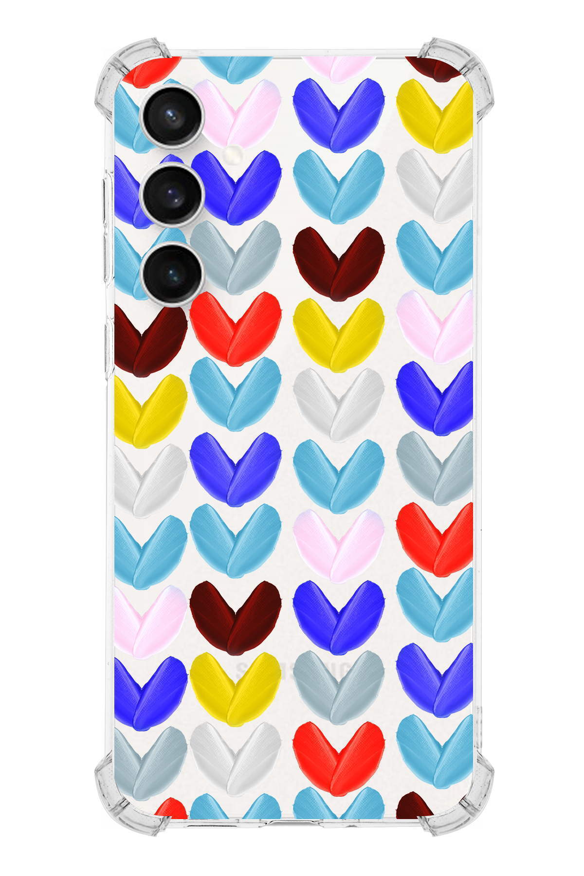 Samsung Galaxy S23FE ile Uyumlu Water Color 1 Baskılı Şeffaf Köşe Korumalı Antişok Kılıf