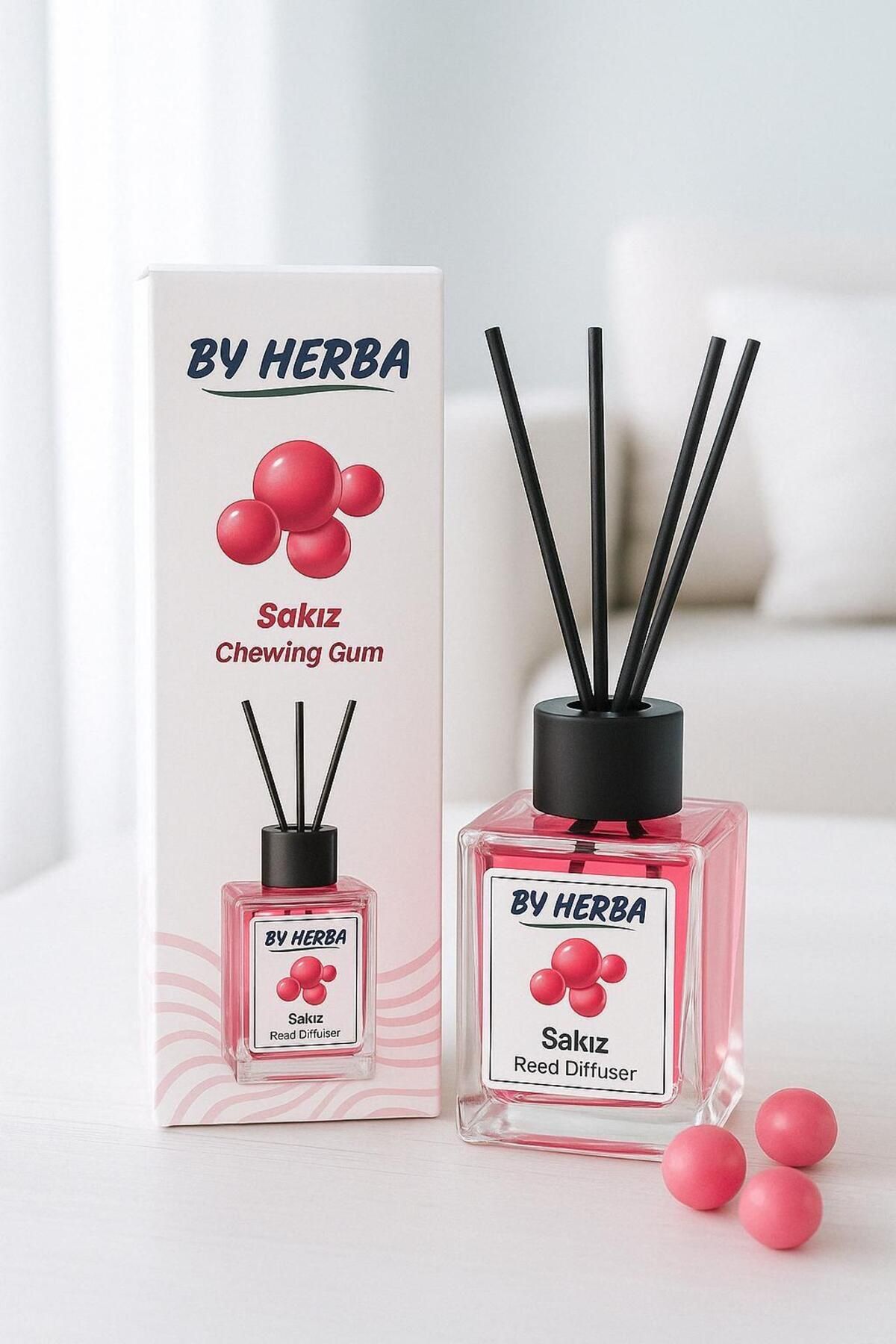 Lugami Sakız Kokulu Bambu Çubuklu Etkili Oda Kokusu 125 ml