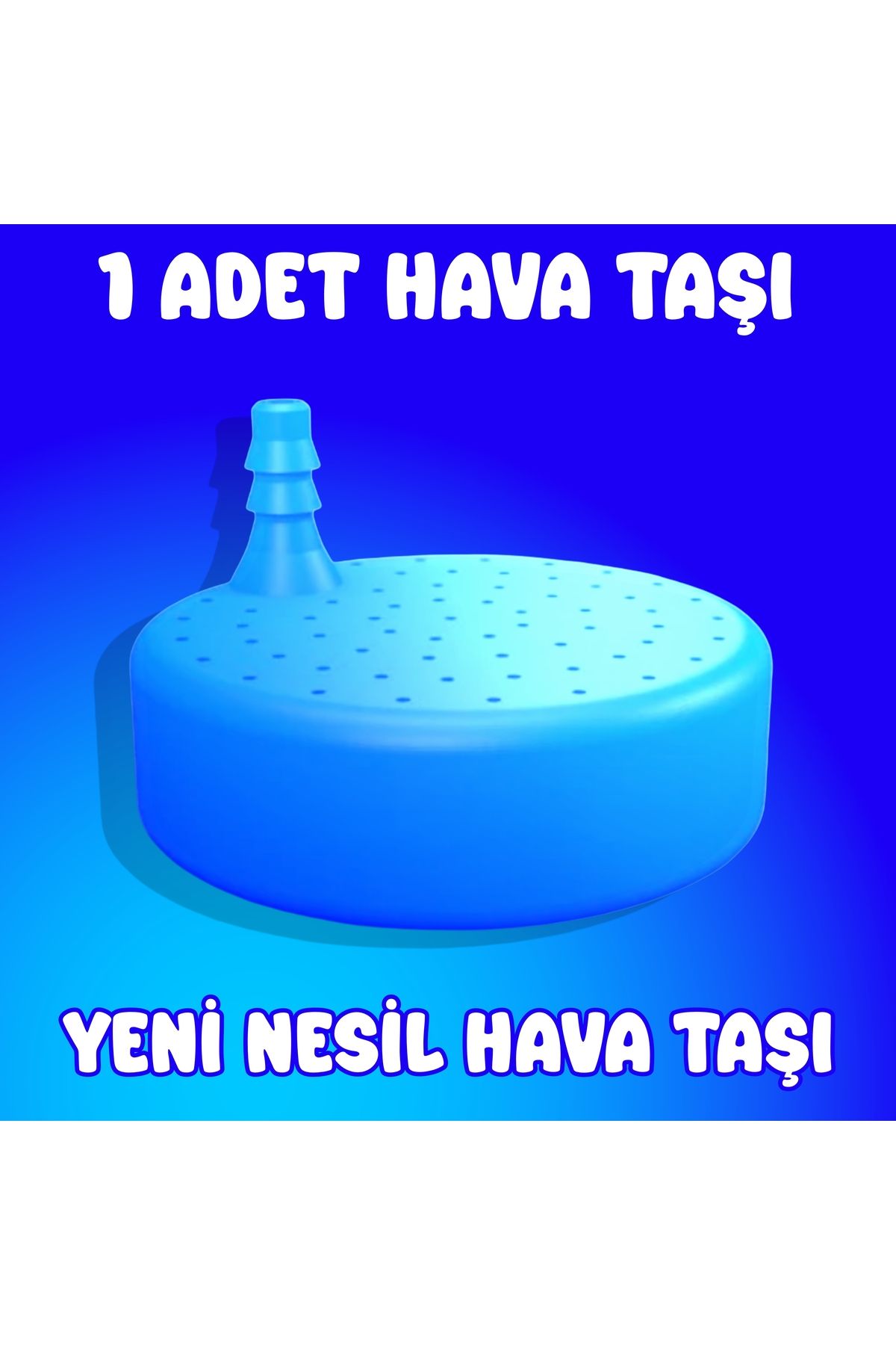 Akvaryum Hava Taşı / 1 Adet / Büyük Renkli Hava Taşı / Akvaryum Hava Taşı ( Mavi Renk )