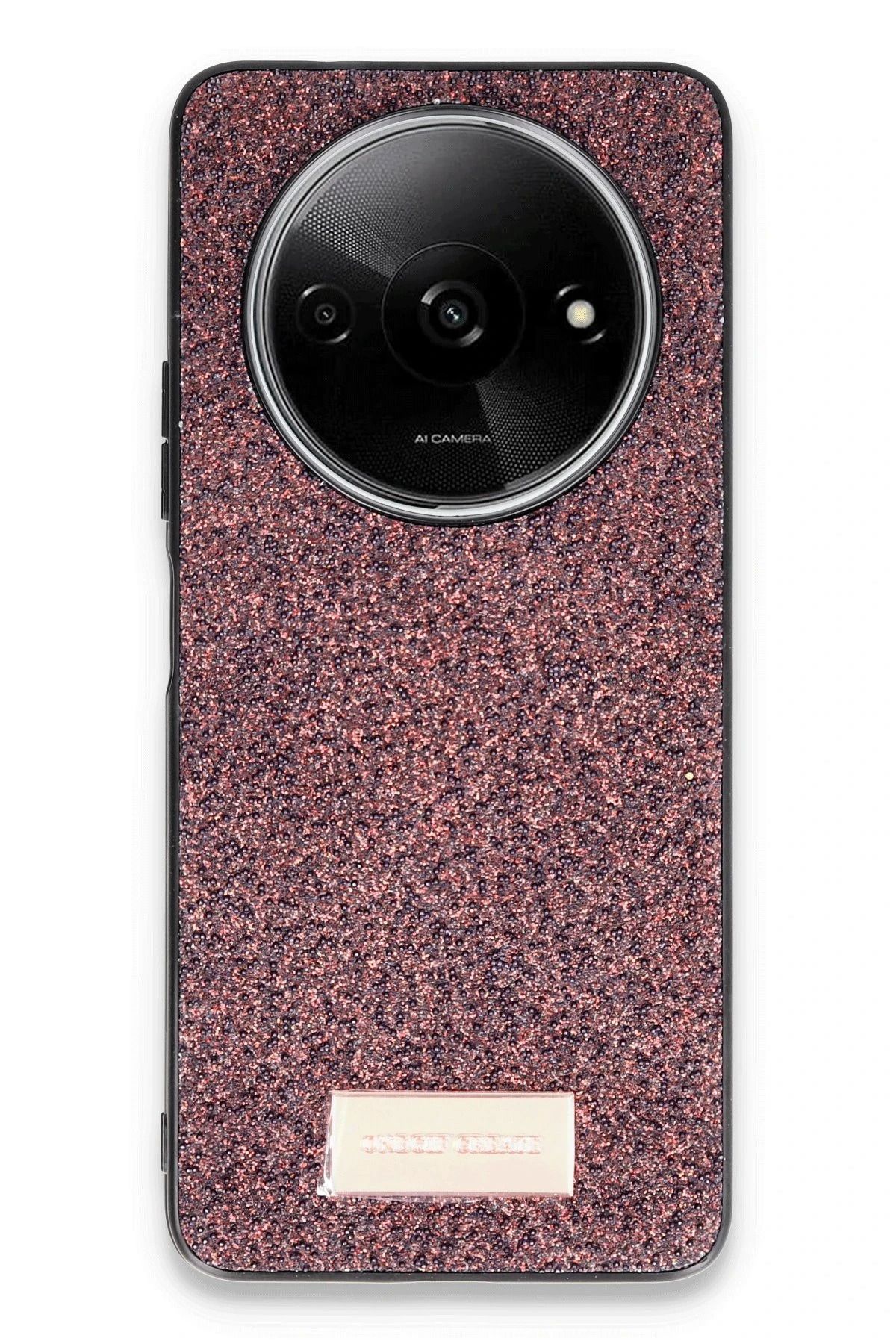 ONEGIF Xiaomi Redmi A3 4G Bright Simli Kapak - Derin Mor FERRG