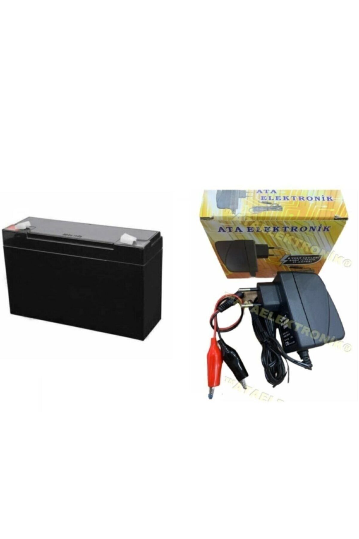 ORBUS Ataelektronik Çocuk Oyuncak Için 6 Volt 12 Amper Akü 6v 12ah Ve Şarj