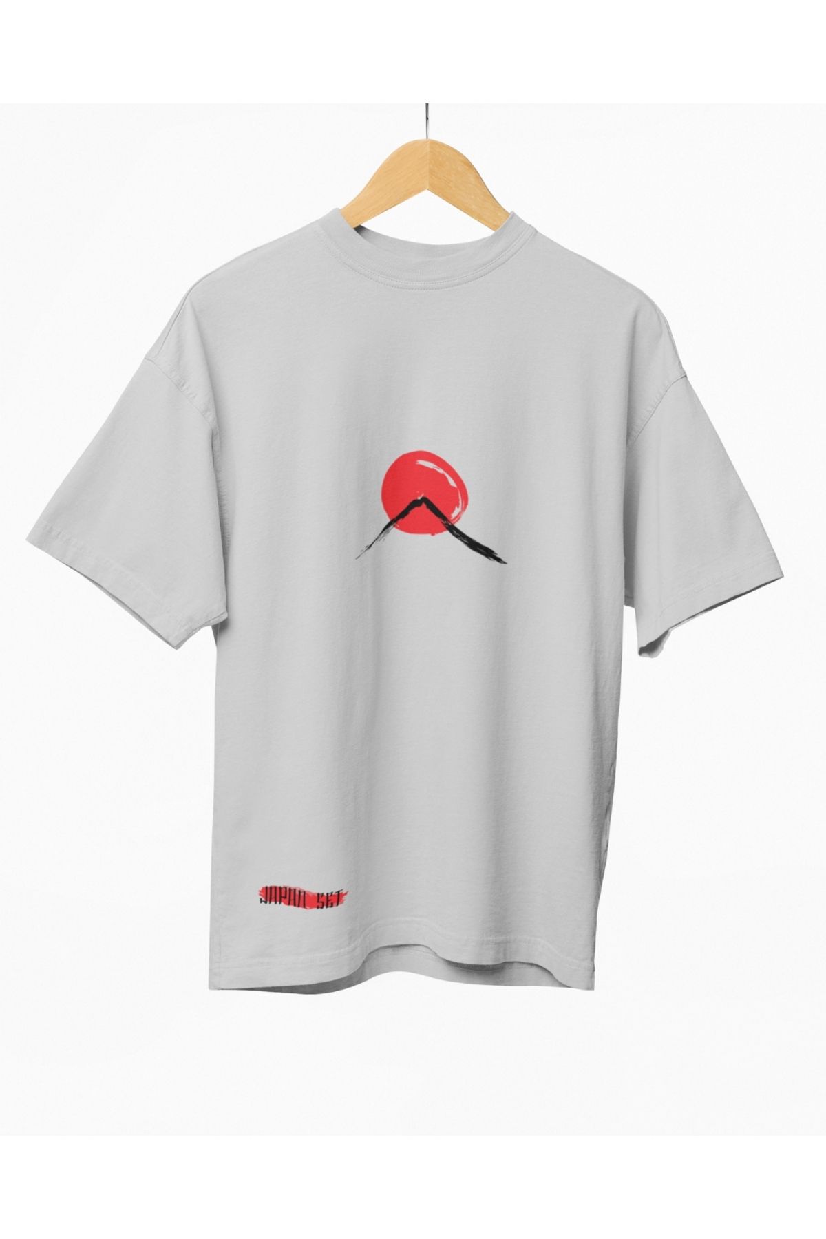 Mollis Sessiz Güneş Kadın Baskılı Oversize T-Shirt