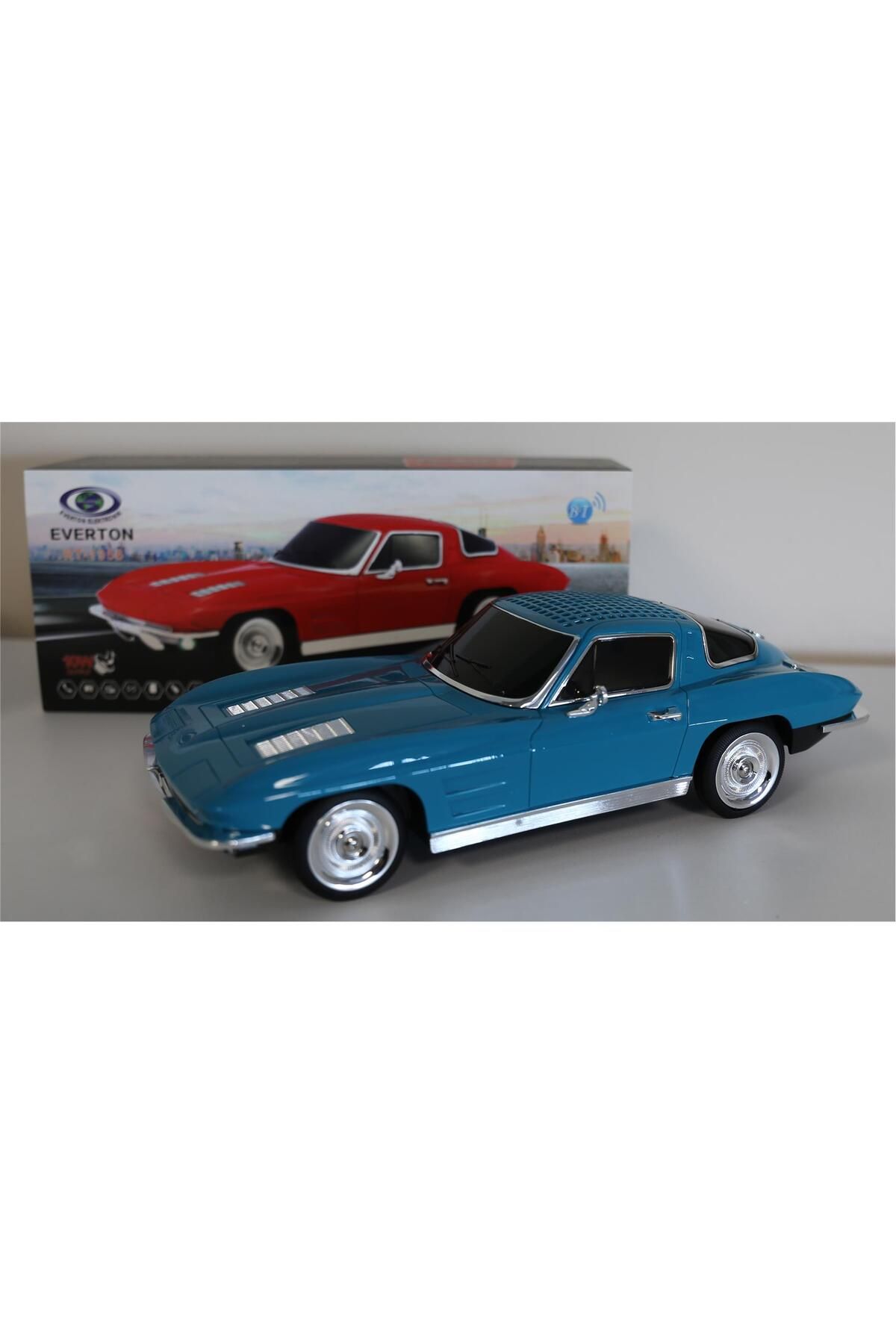 Everton Rt-1956 Zümrüt Yeşili (Emerald) Arabalı Bluetooth Fm-Usb-Tf-Aux Şarjlı Nostaljik Radyo