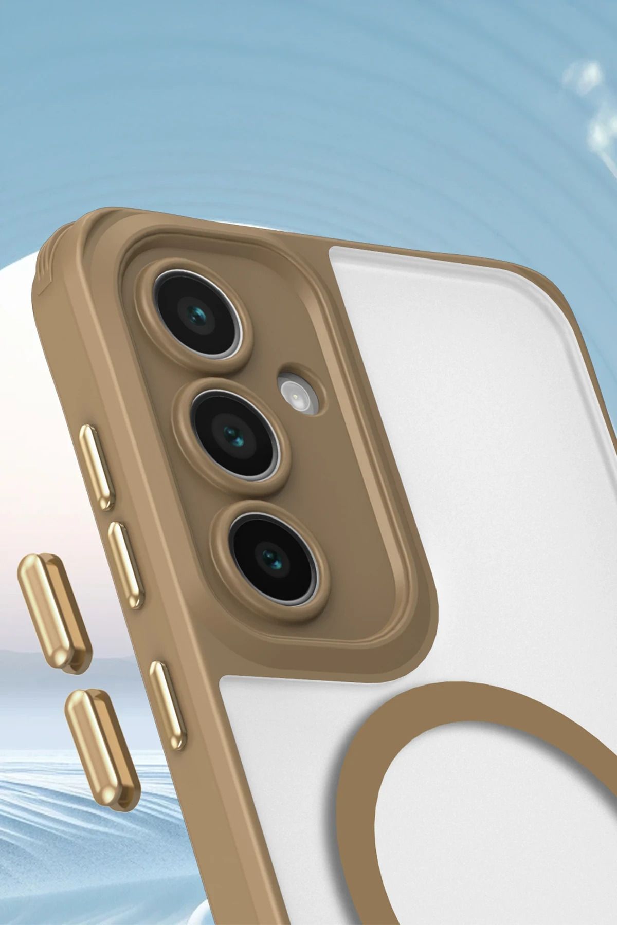 NewFace Samsung Galaxy S25 Plus Kılıf Enka Magsafe Silikon Kılıf - Lacivert FERRG