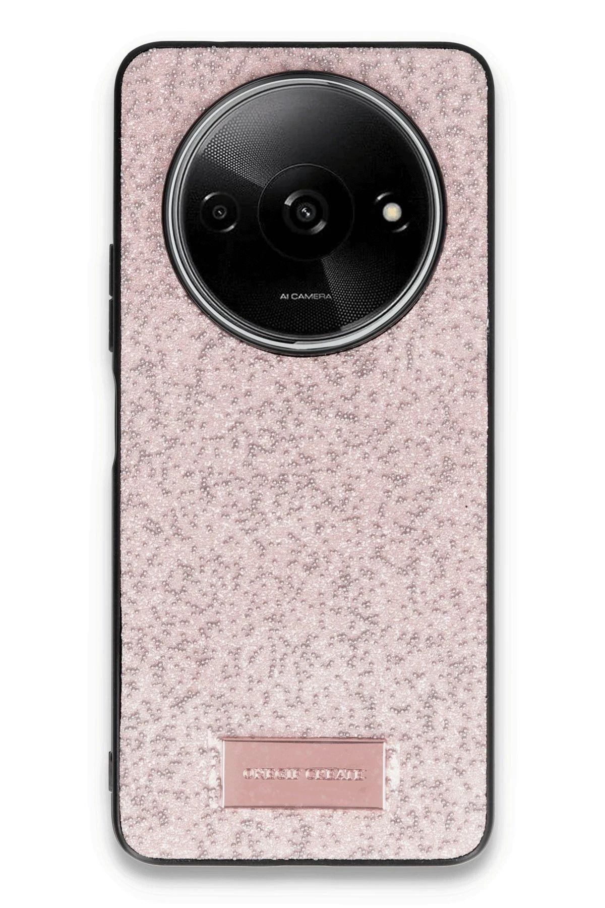 ONEGIF Xiaomi Redmi A3 4G Bright Simli Kapak - Pembe FLKRY