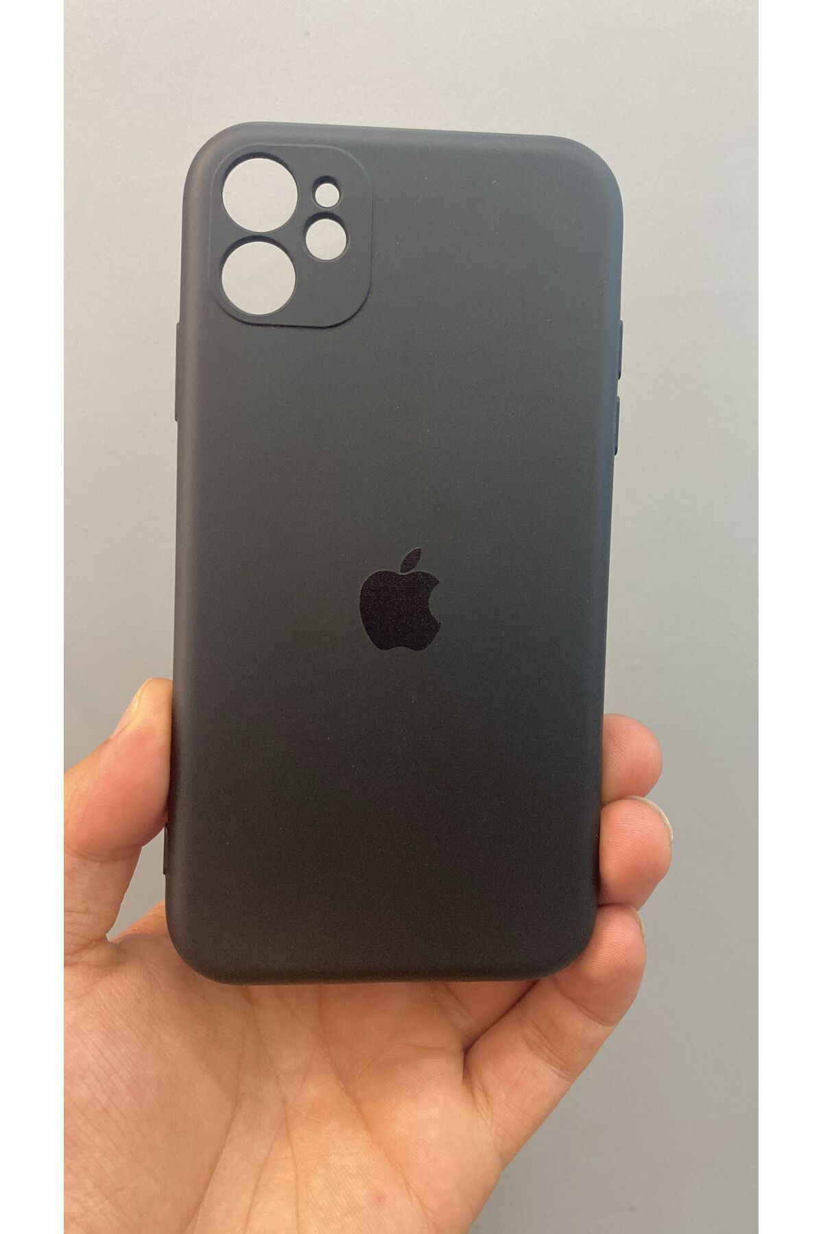 mobilen İphone 11 lansman kılıf siyah renk içi bez