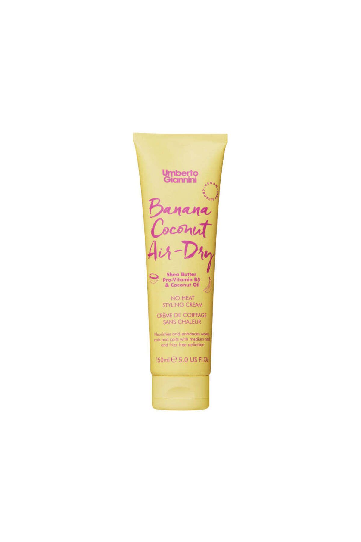 Umberto Giannini Cremă De Coafat Pentru Păr Creț, Fără Căldură, Banana Coconut Air-dry, Umberto Giannini, 150 Ml - One Size