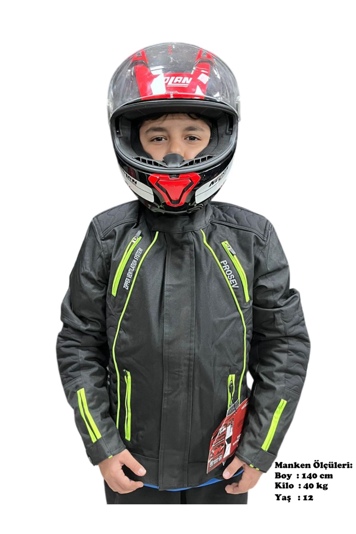 Prosev 03 Scout 4 Mevsim Korumalı Çocuk Motosiklet Montu